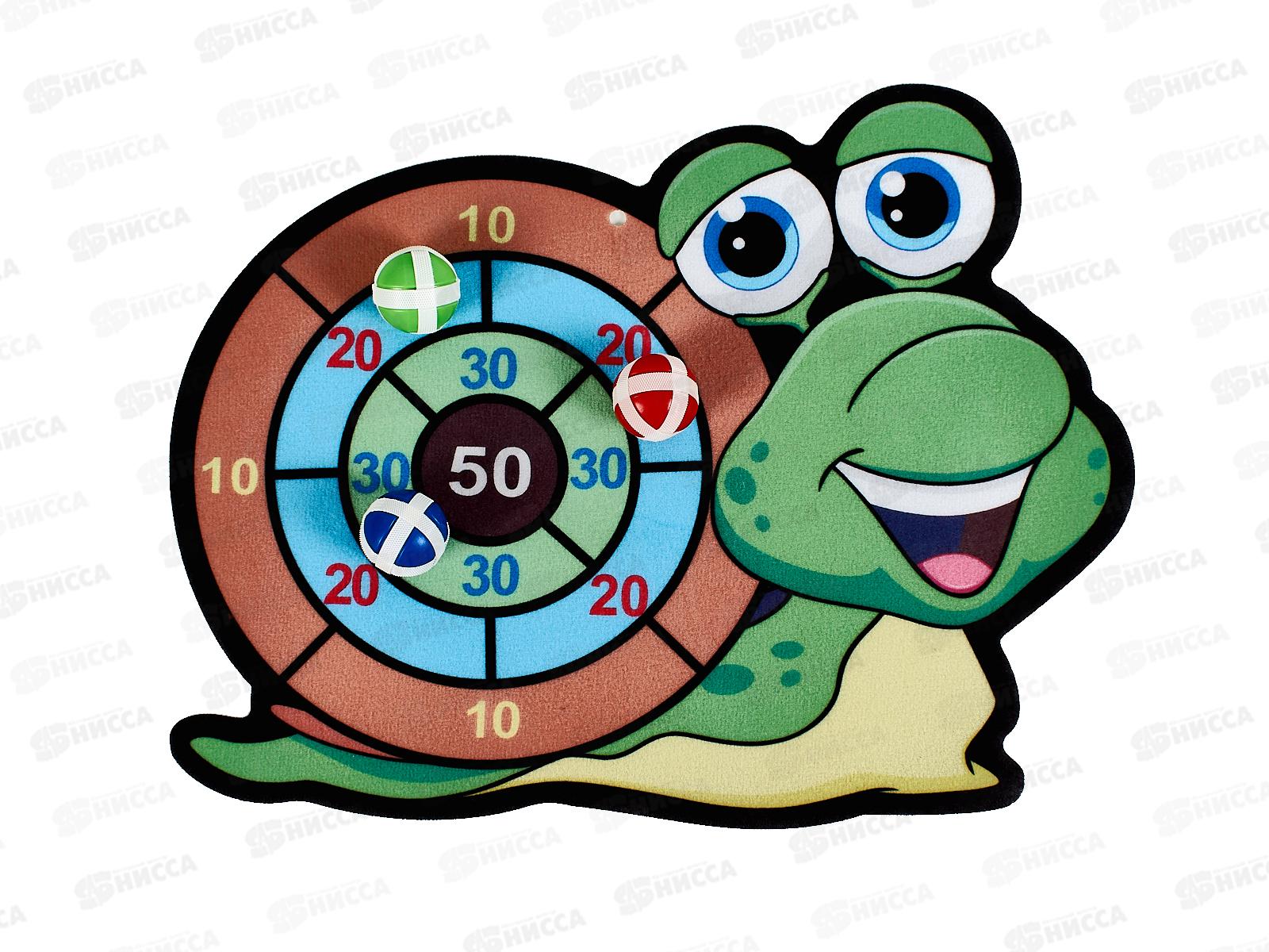 Дартс №3355-3 &quotУлитка&quot с шариками липучками, пакет 49*34*3,5