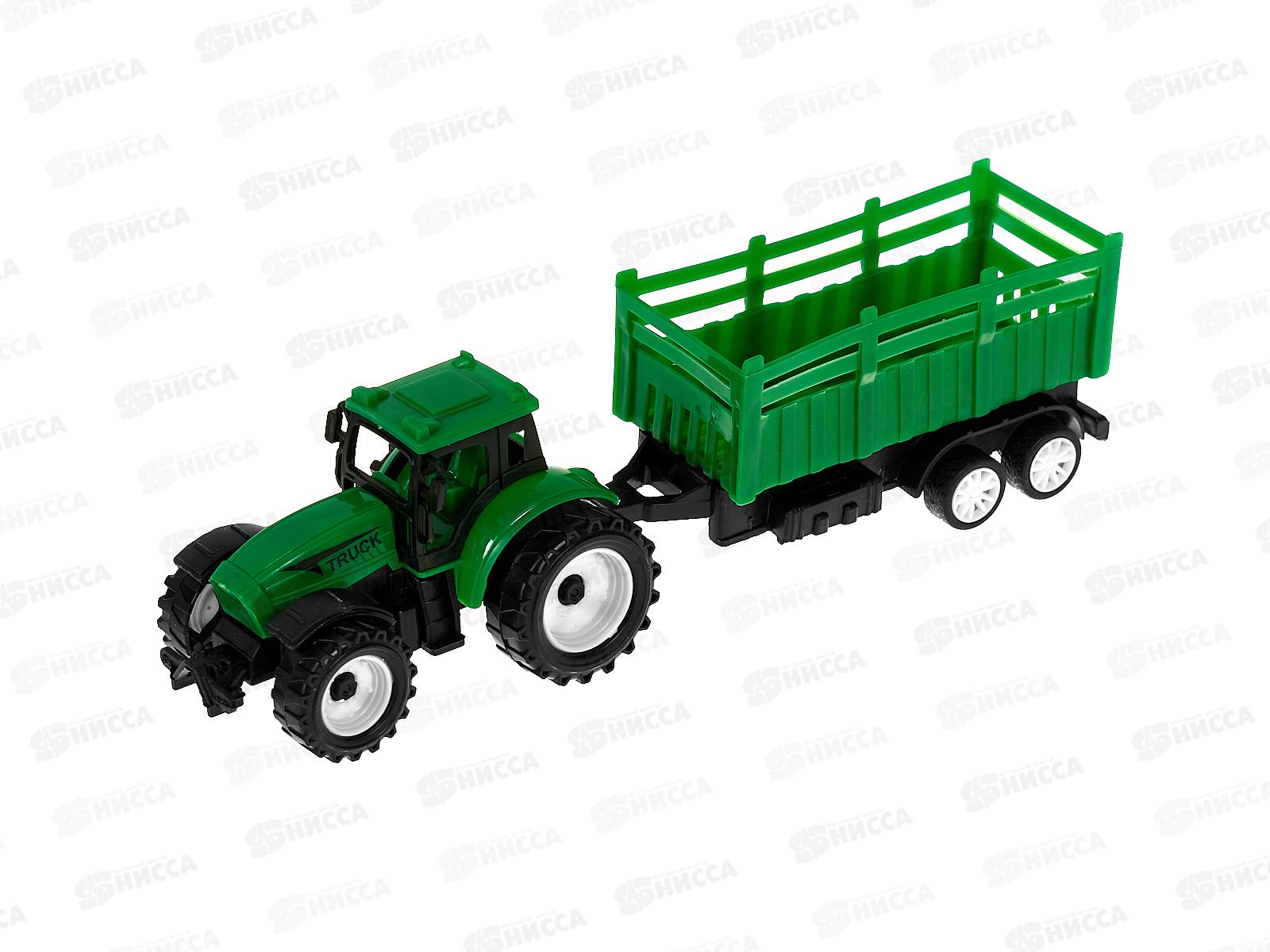 Трактор №669-11 с прицепом инерционный пакет 30*13*6