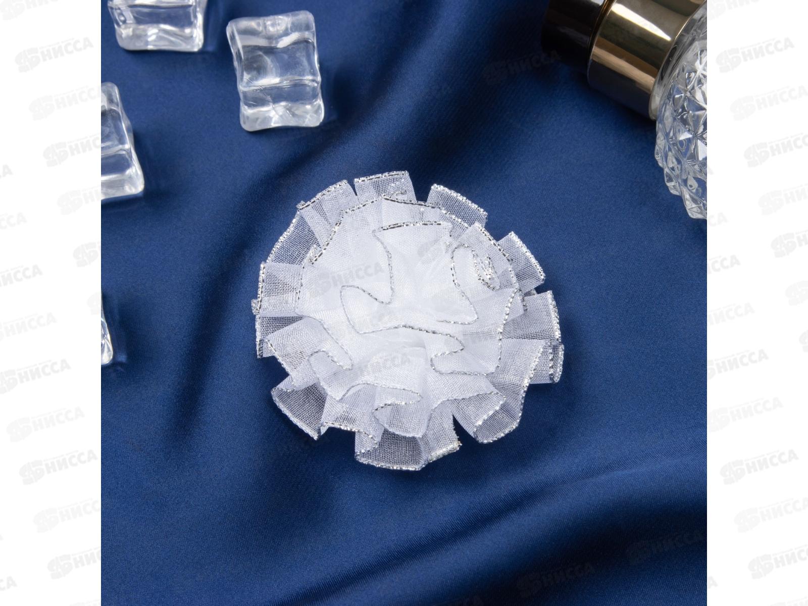 Резинка  д/в &quotШкольница&quot края волна блеск 6см белый 10526766