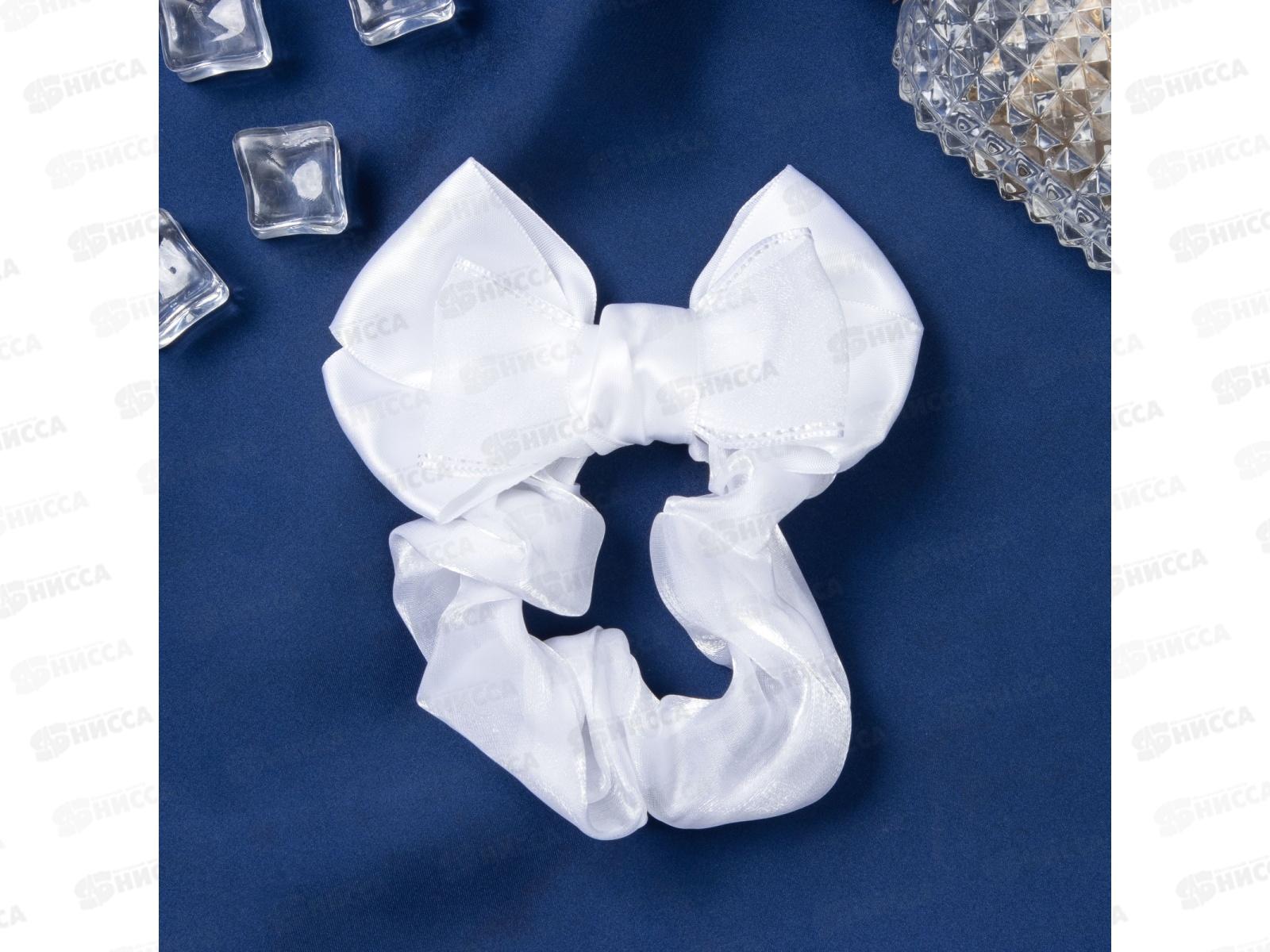 Резинка  д/в &quotШкольница&quot орбита бант 10см белый 10526773