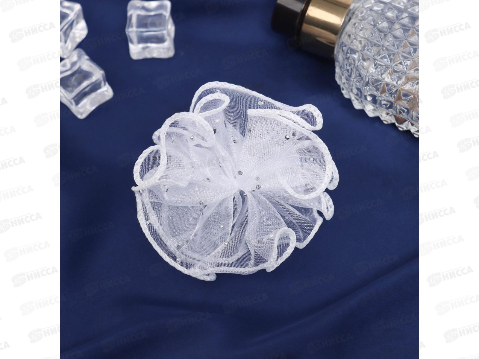 Резинка  д/в &quotШкольница&quot бант волна 7см белый 10692306