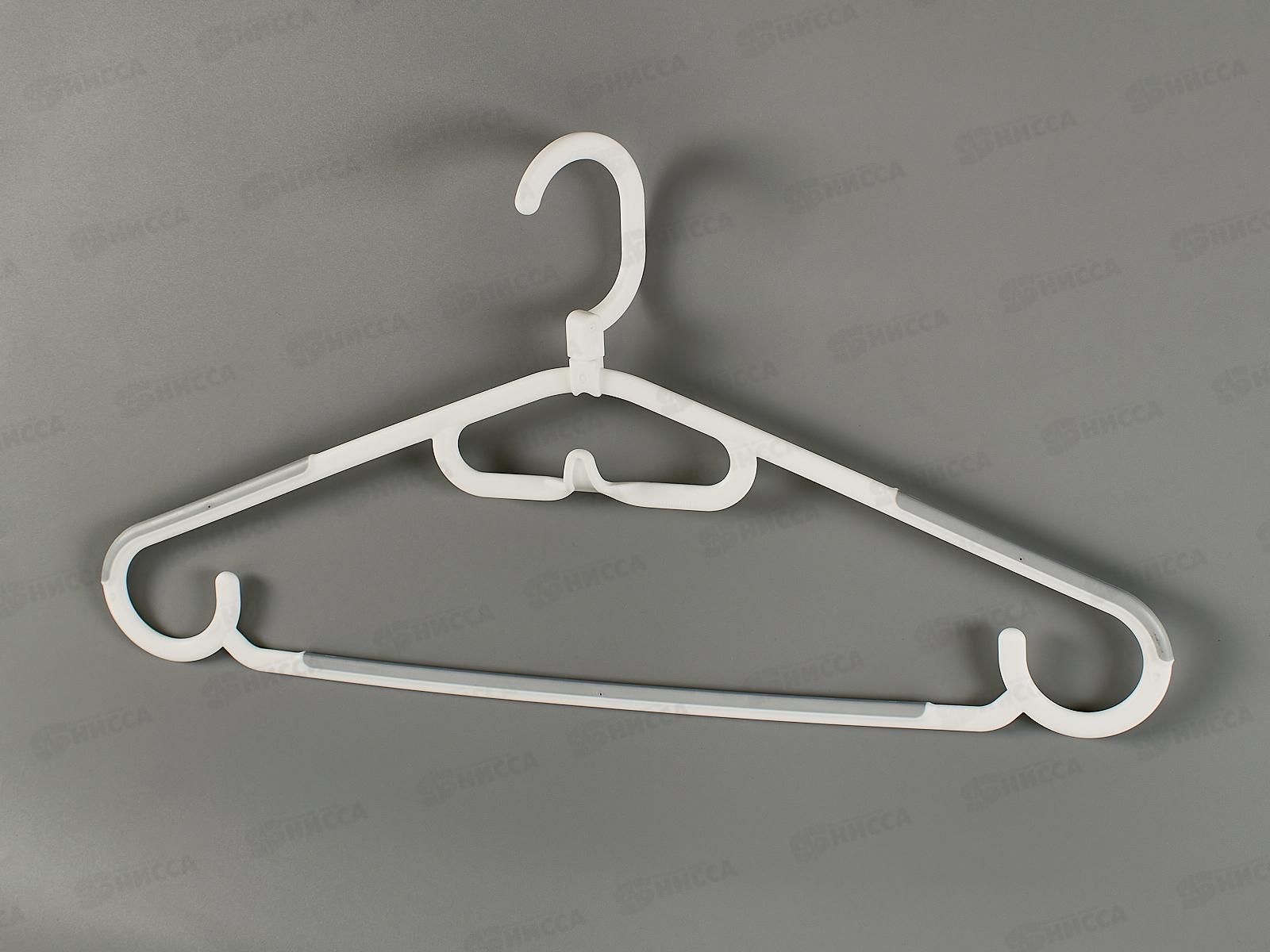 Вешалка для одежды антискользящая Daily с крючком р 48-50 Белый 434285916 БП