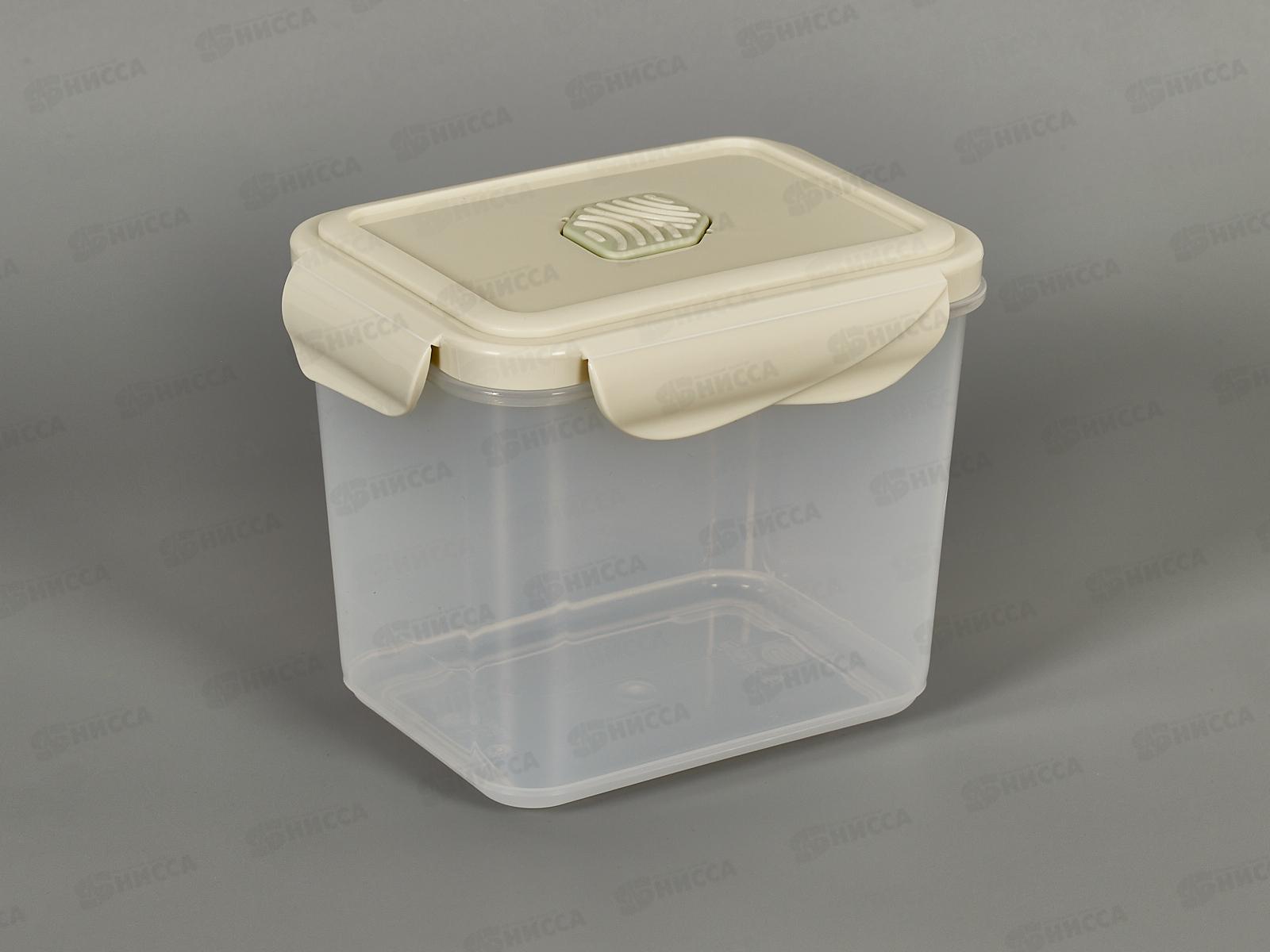 Контейнер д/прод 0,9л &quotEco Style&quot прям герм Св-сер 433121330 *32 БП