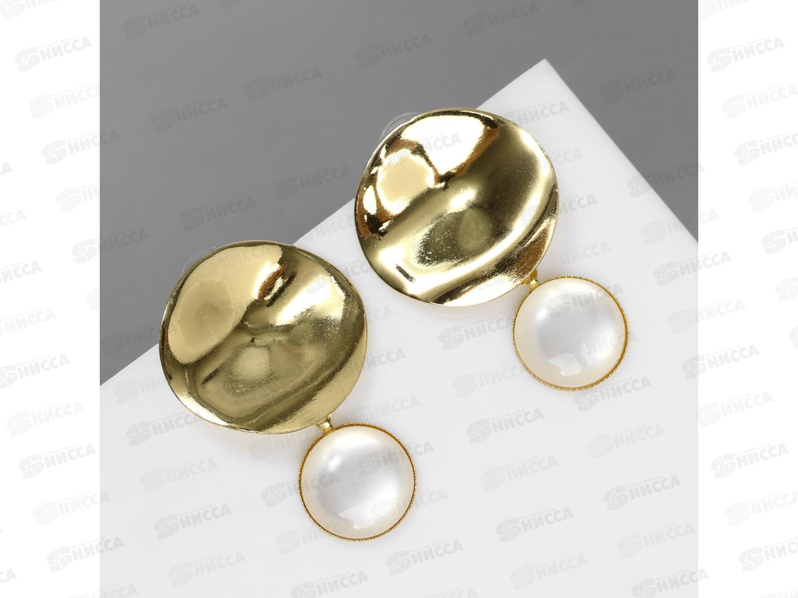 Серьги &quotАнтичность&quot круг золото 10470699