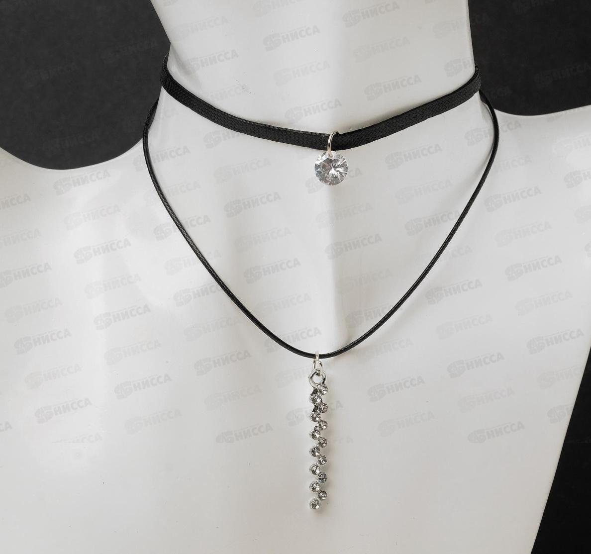 Чокер &quotДве нити&quot ступенька из страз 5514736