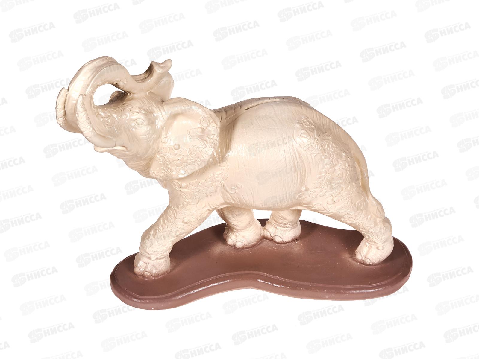 Копилка &quotСлон узоры&quot слоновая кость К-55