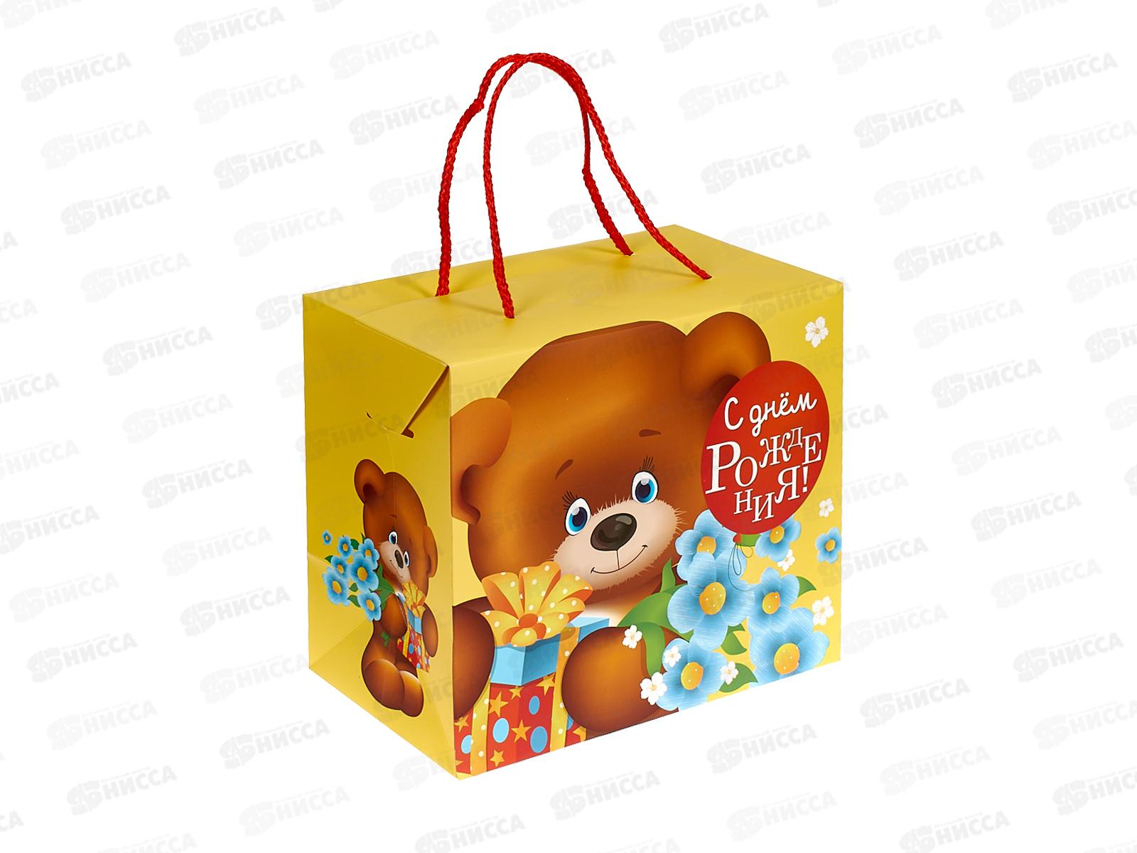 Пакет подарочный-сумка С днем рождения, ml, PВML-115898-НВ, 390086 *12