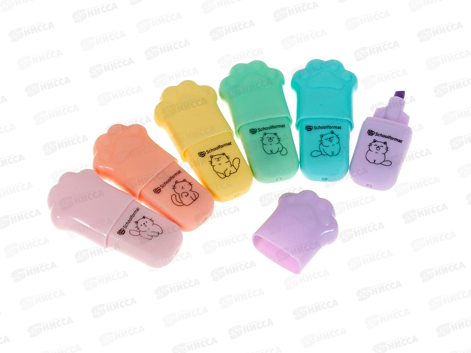 Набор текст.марк. Schoolformat мини Время обнимашек 1-4мм 6цв. ММП-ВО