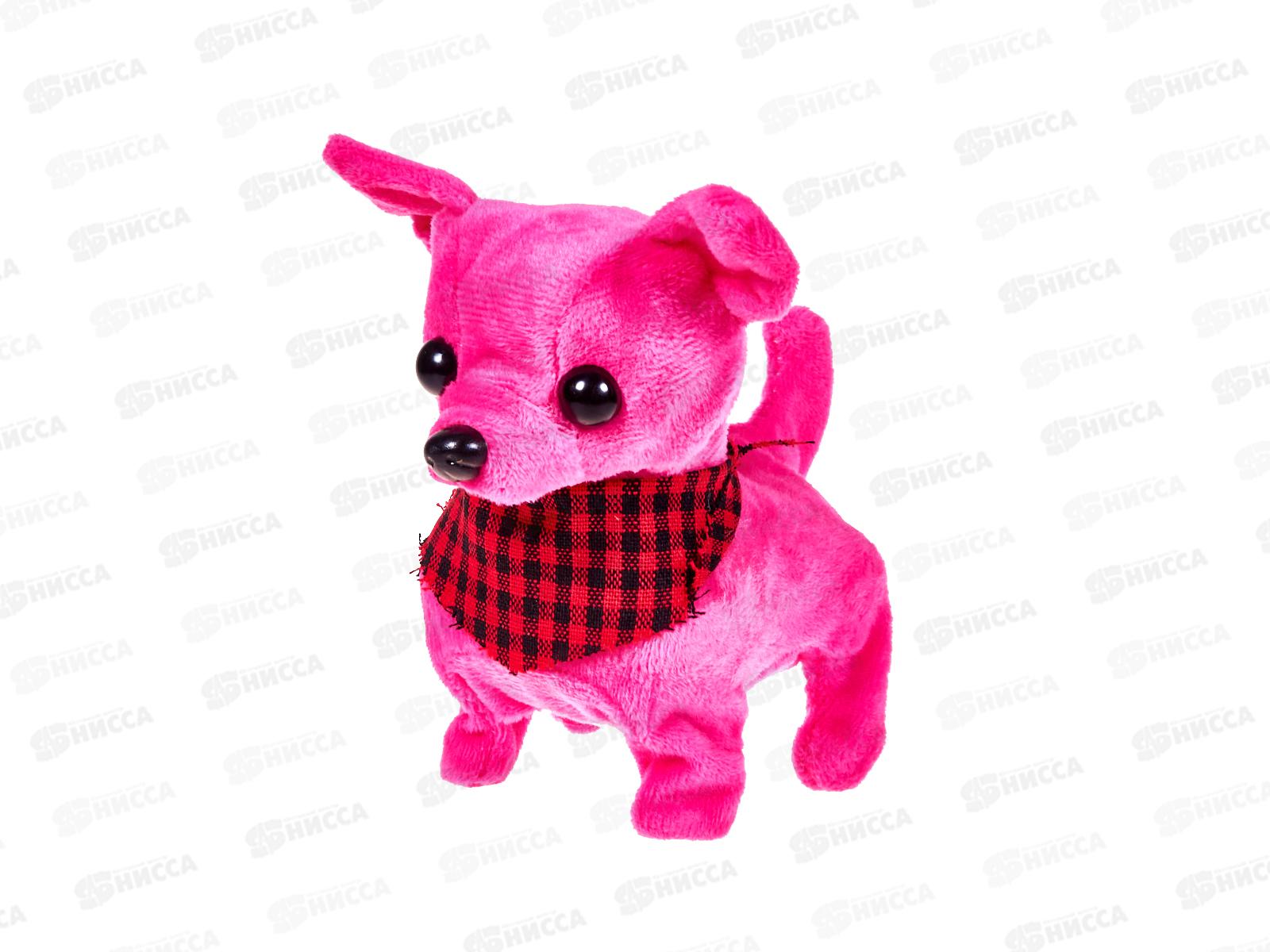 Собачка мягкая на бат. 2006330 в коробке 14,8*9,3*14,5см