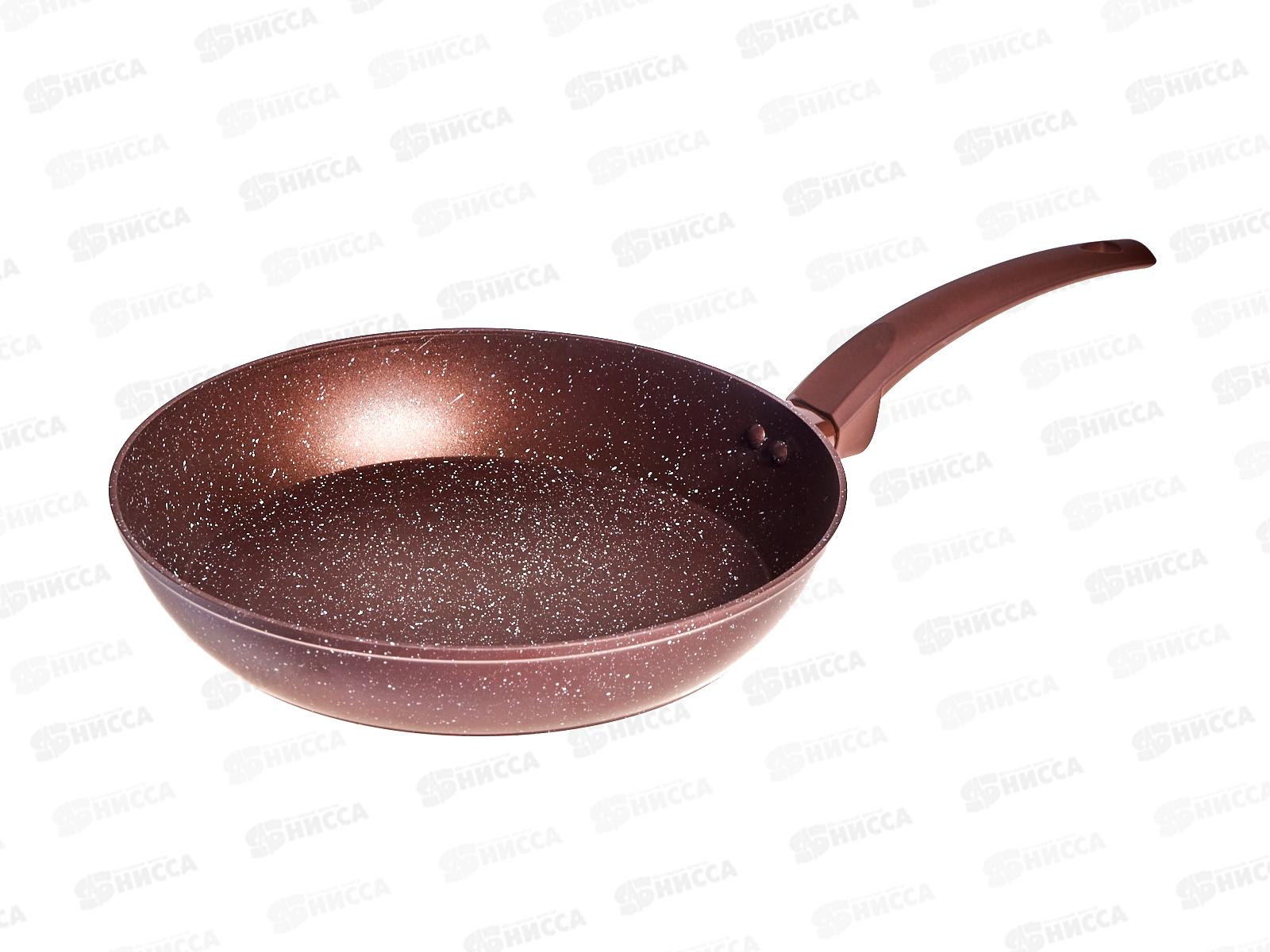 Сковорода Lara Мокко LR01-14-28 28*5см индукция прорезин ручка