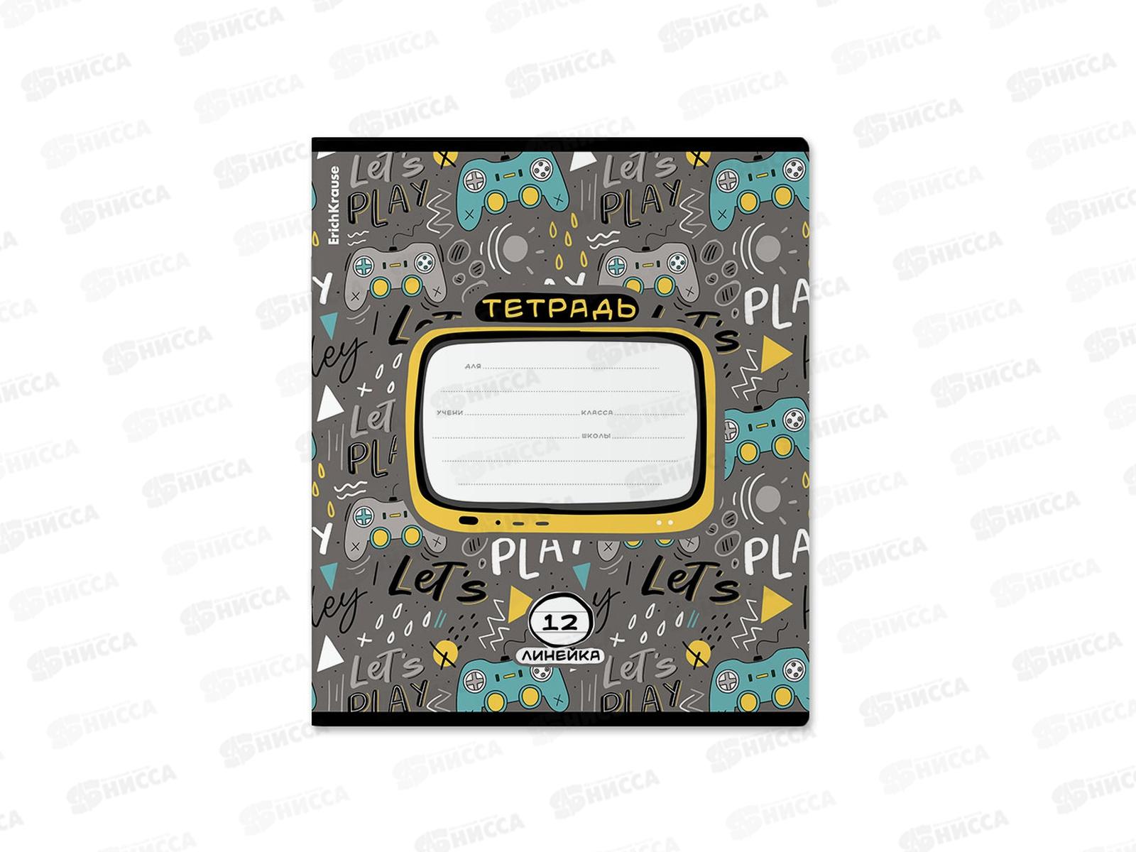 Тетрадь 12л лин. ПОЛИ Gamepad 58387 *10/280