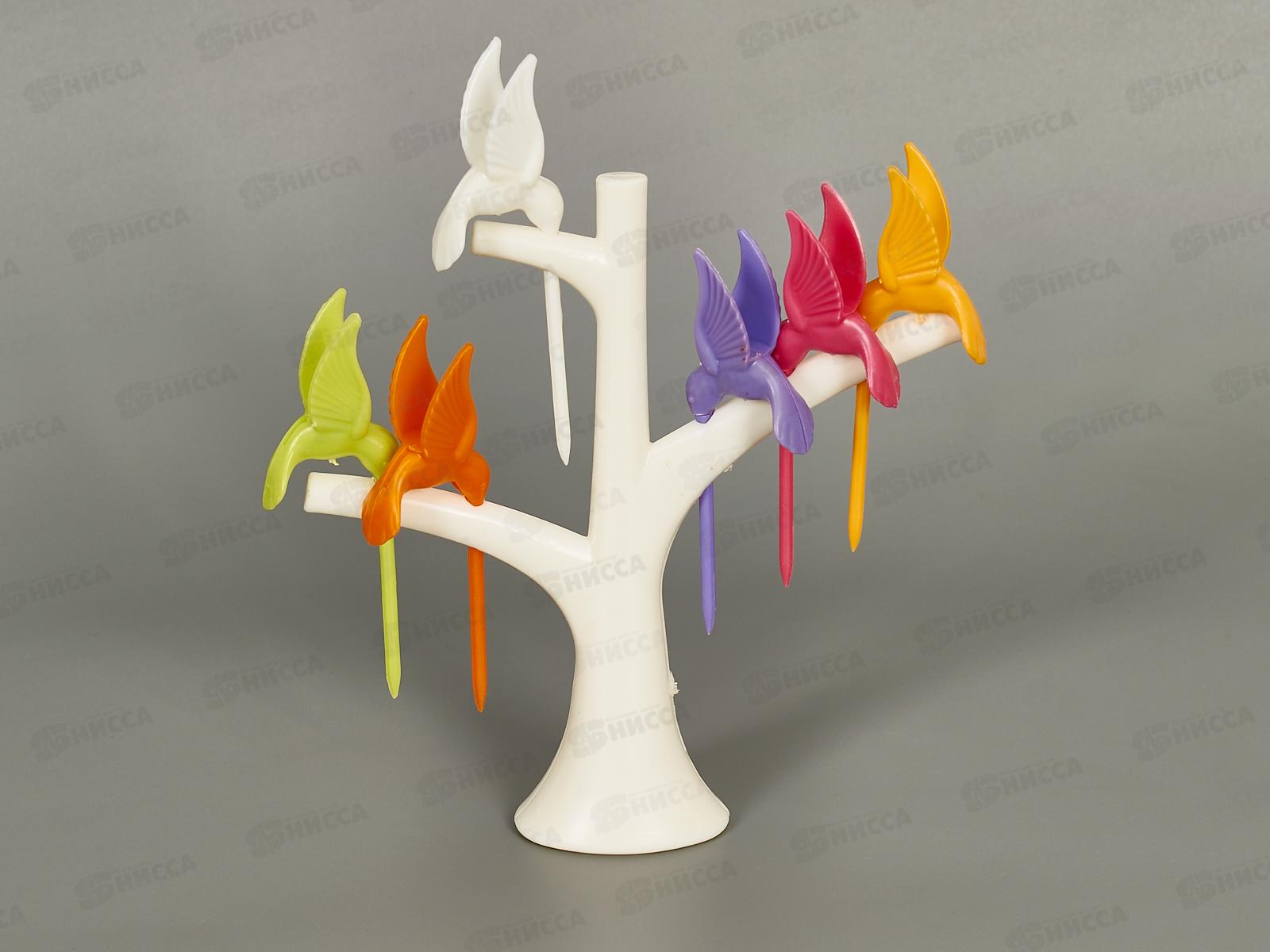 Пики на подставке &quotПтицы&quot микс 828119