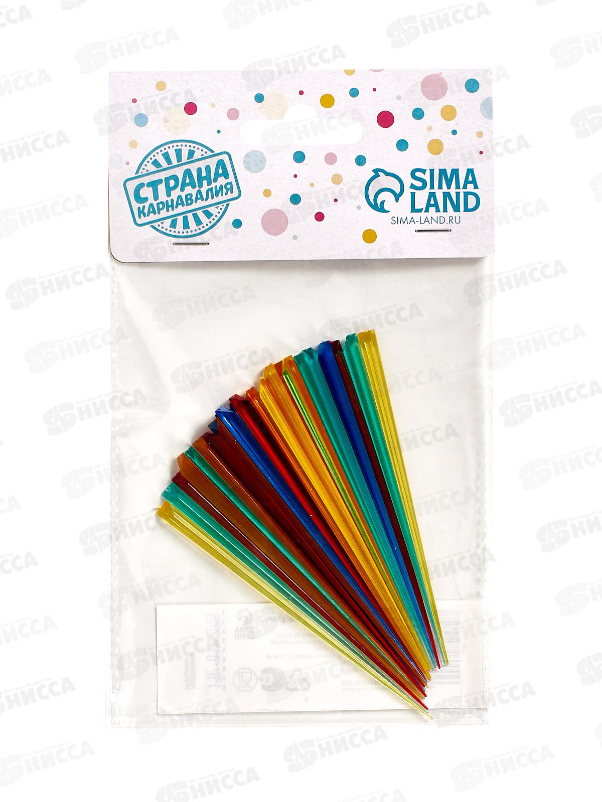 Пики для канапе 24шт микс 9350919