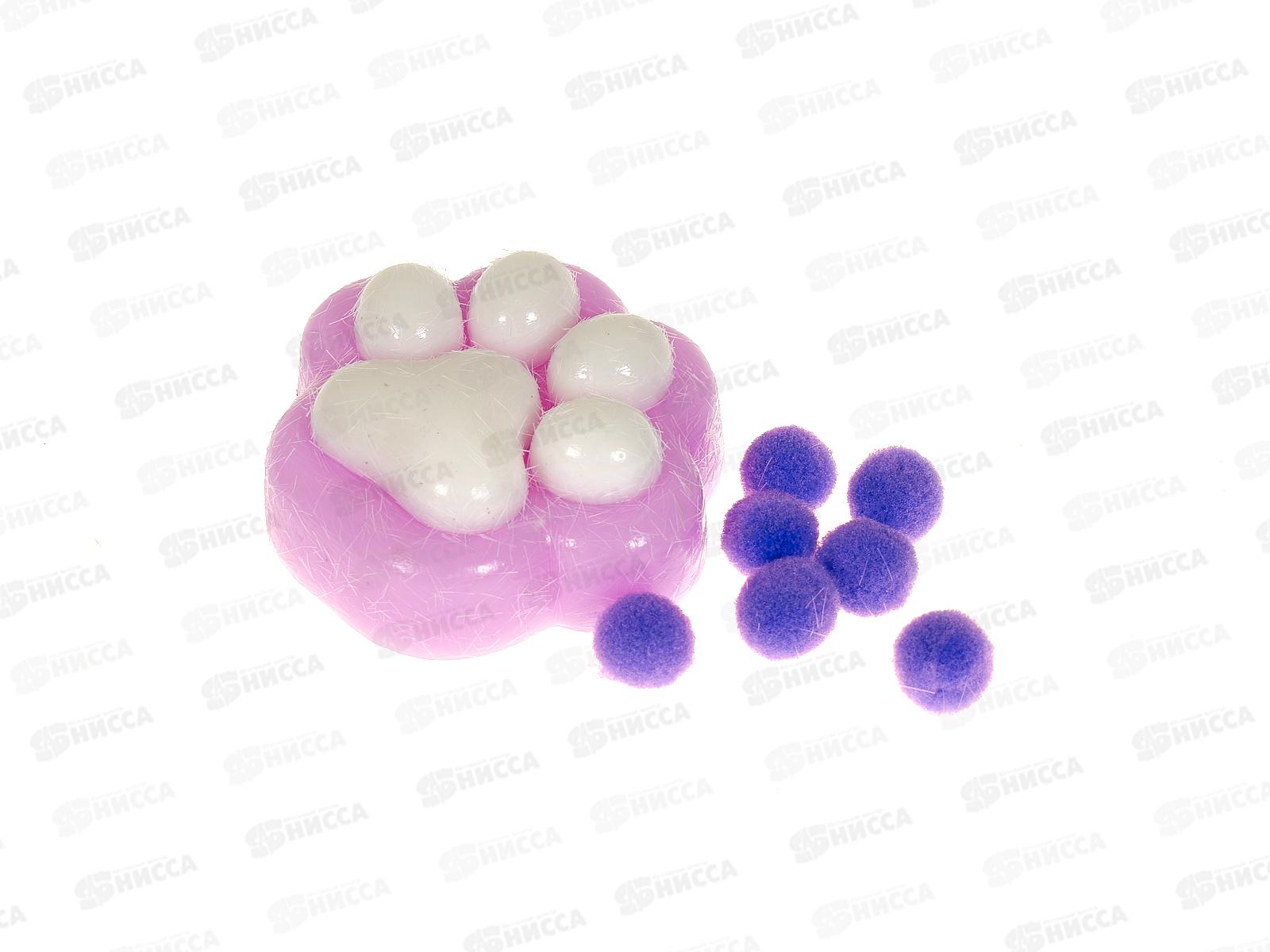 Игрушка-антистресс  Лапки 5*6см 3цвета в ассорти. М-20336 *24/384