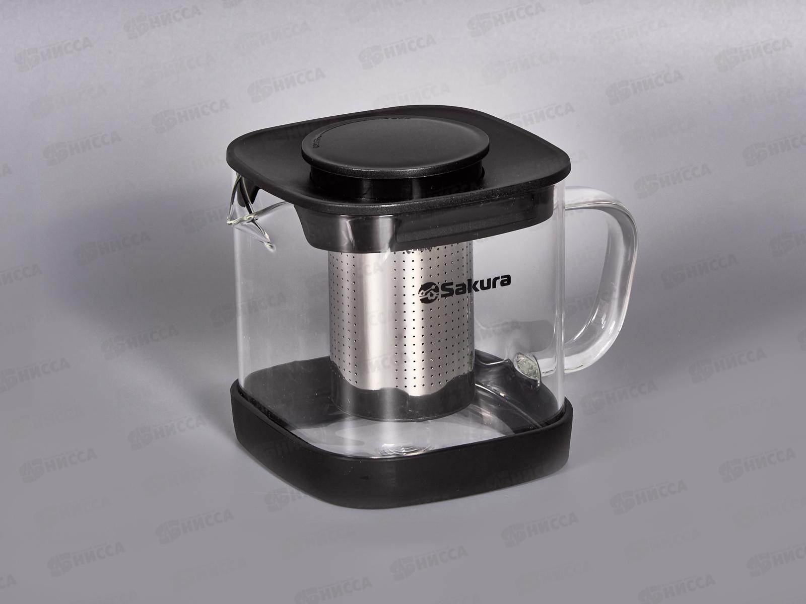 Чайник заварочный SA-ТP01-600 0,6л боросиликатное