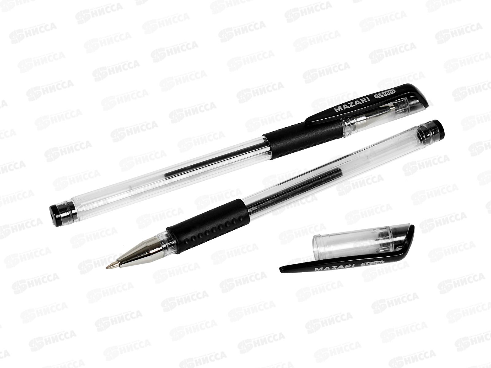 Ручка гел. MAZARI для ЕГЭ, 2шт черн, 0.5мм .М-5523-2 *1/576