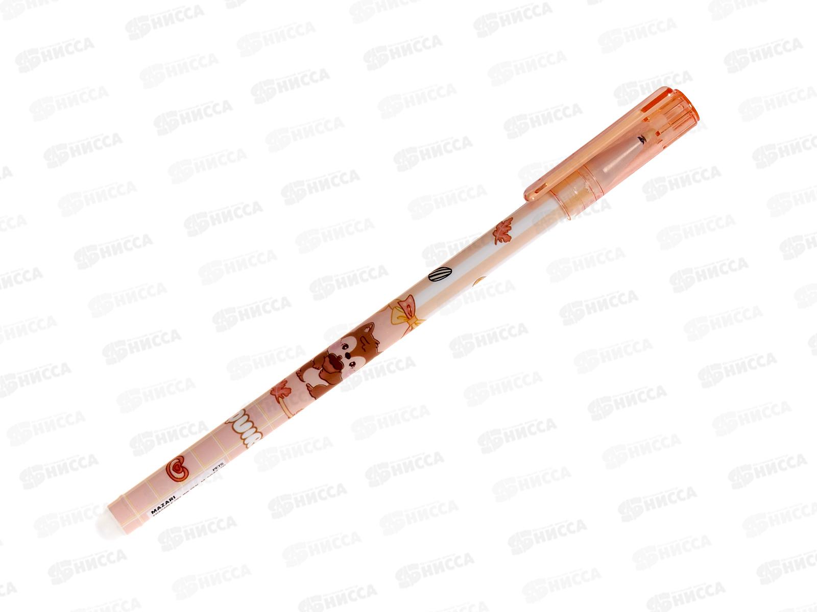 Ручка пиши-стир. MAZARI Animal син. 0.38мм М-5847-70  *12