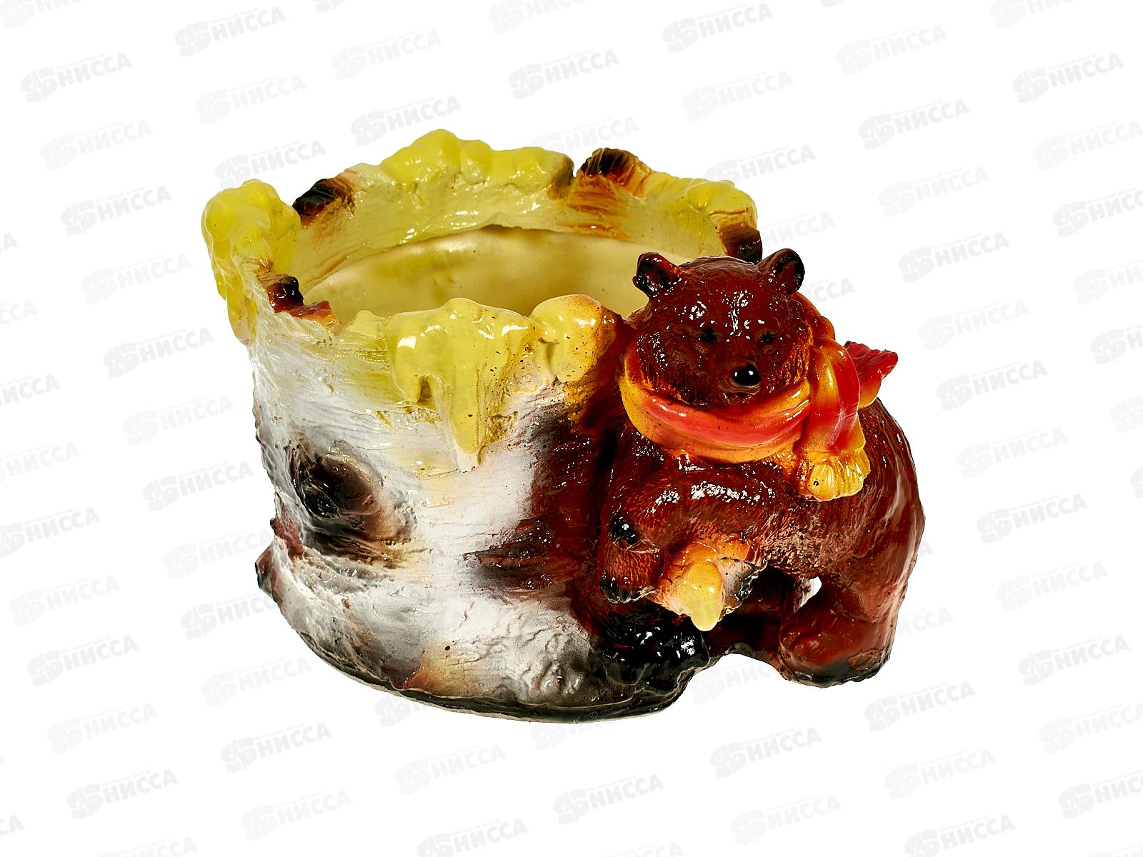 Кашпо &quotМедведь в бересте&quot (170*220мм) арт.87