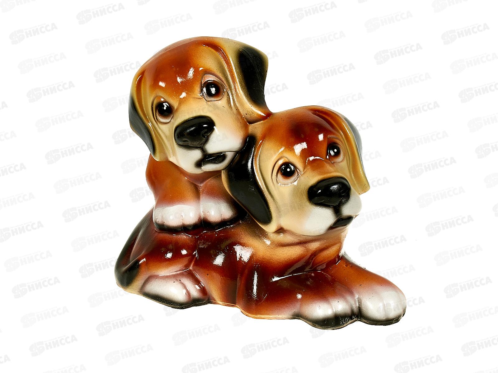 Фигура садовая из гипса "Лабрадоры" (210*240мм) арт.187