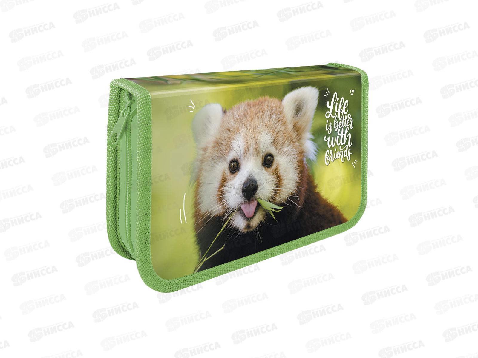 Пенал ПЧЕЛКА 1отд., Soft Красная панда 2023 190*115, ПО-021 *30