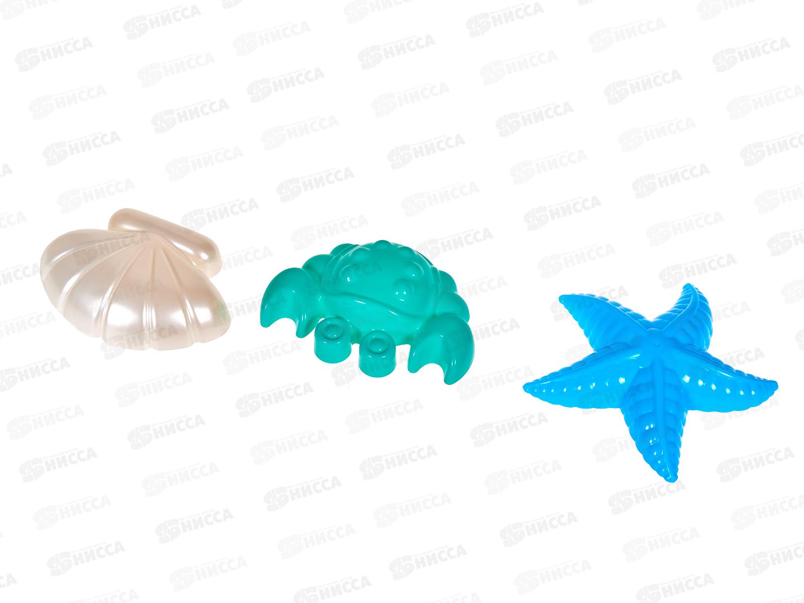 Набор формочек 3шт (краб №2+морская звезда №2+ракушка №2), 36544 *17