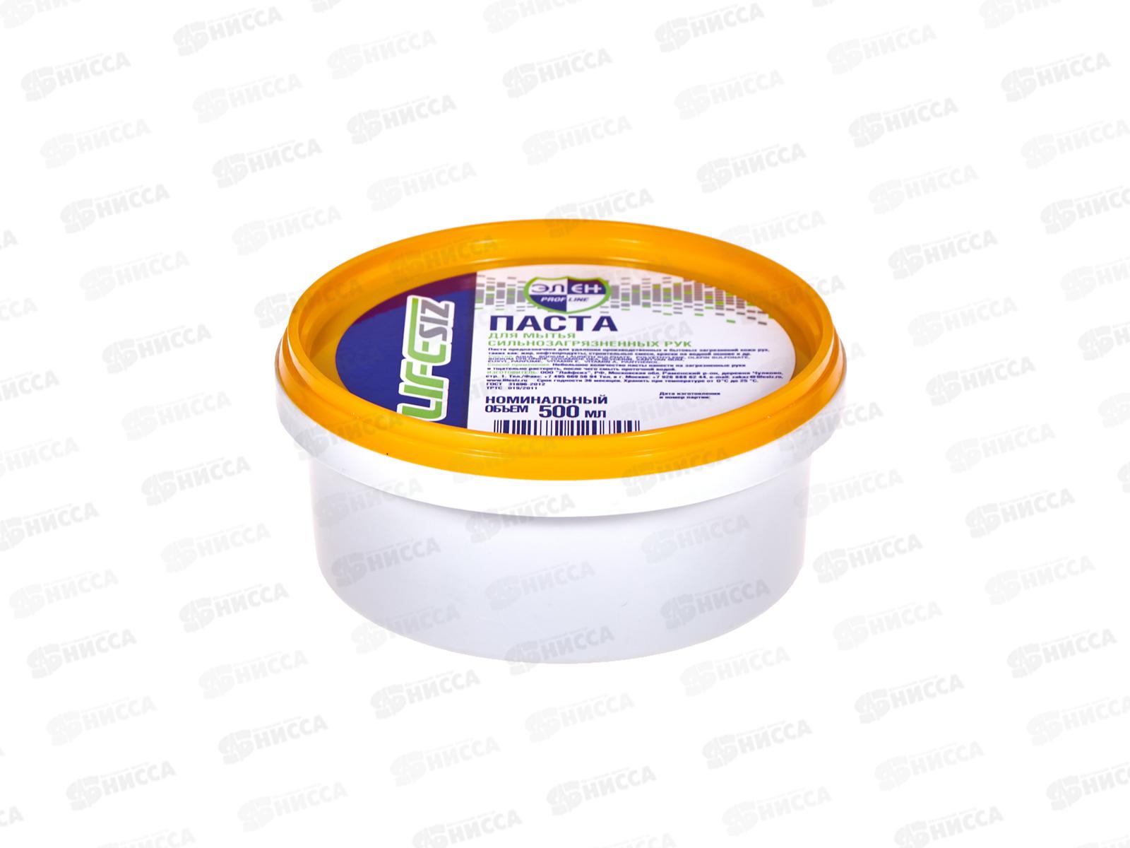 ЭЛЕН паста очищ.,от сильн.загрязн.,с натур. абраз., 500мл,ведерко 1019*18