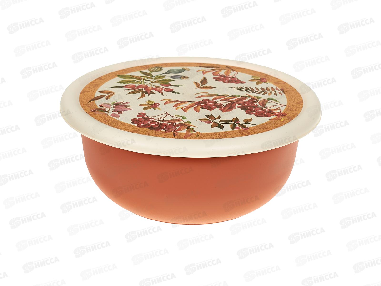 Миска 2,1л с/кр с декором Оранжевый 222143305/04 *24