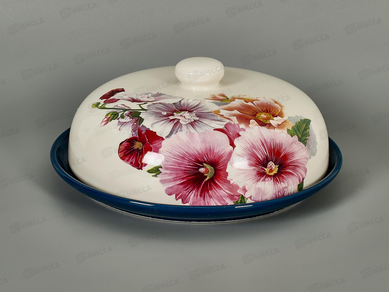 Блюдо для блинов с крышкой HC604R-M111 Пышная мальва п/уп 943936