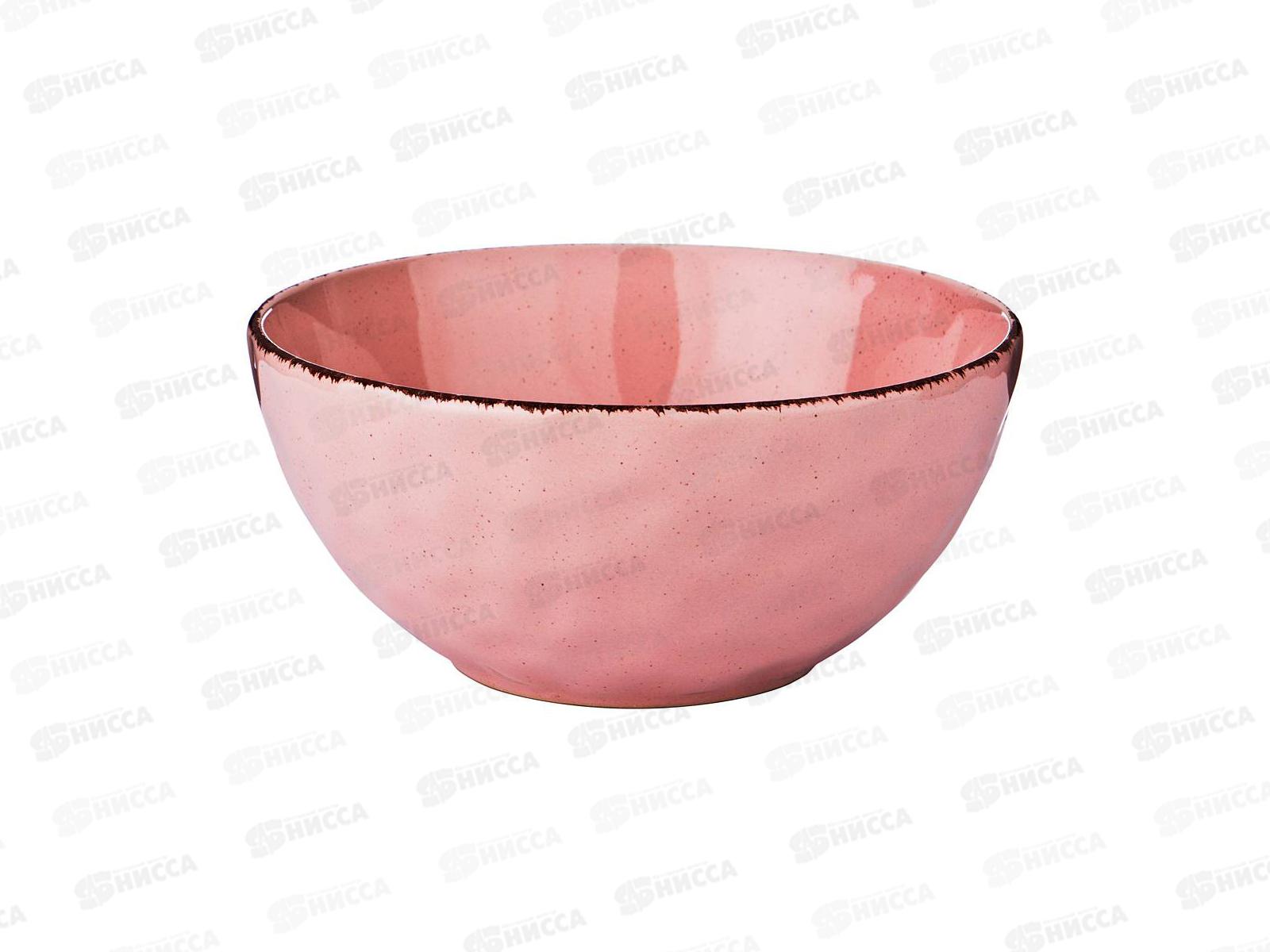 Салатник Отражение Розовая пудра 15см 191-118 *6