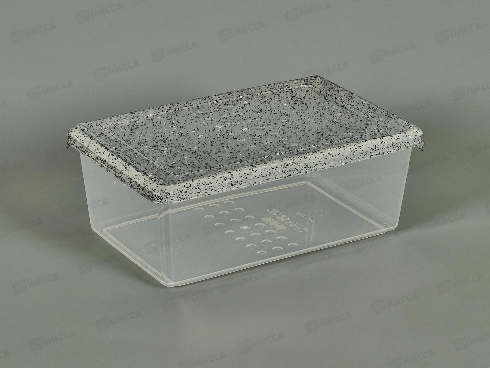 Контейнер д/прод. 1,05л прямоуг Гранит св-серый 222112521/02 *24