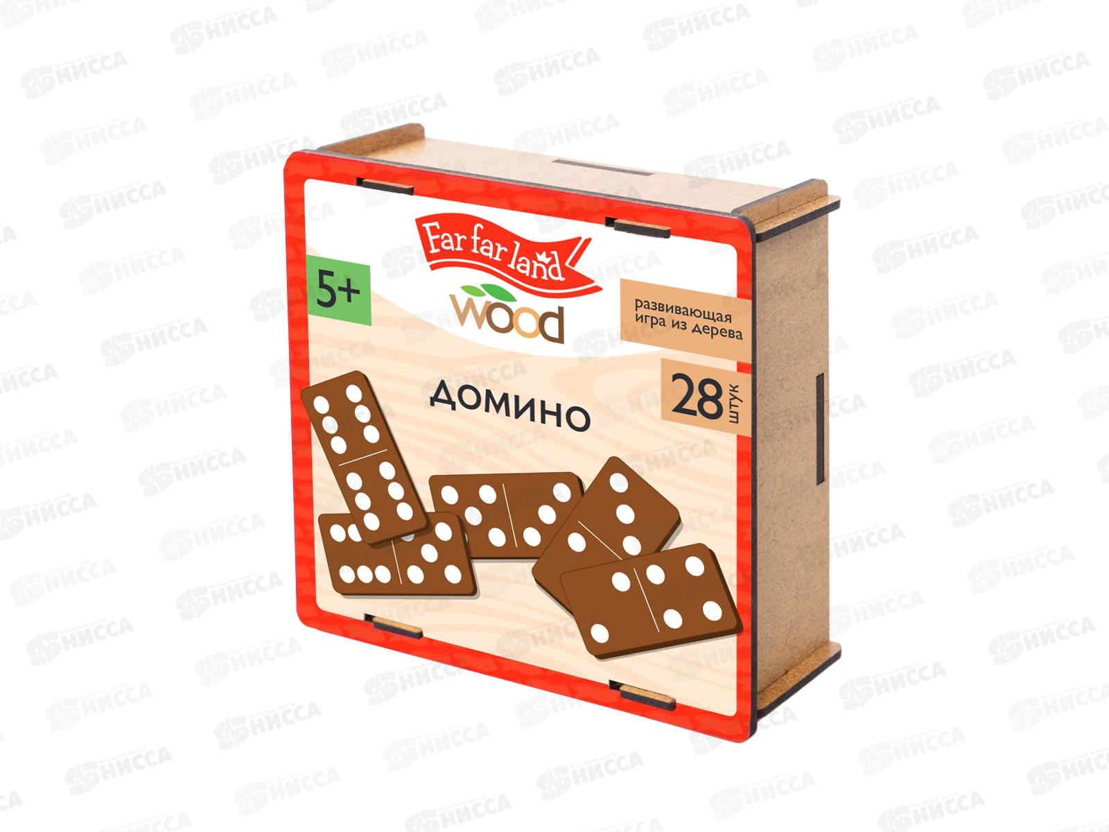 Домино деревянное 28 фишек 05634 Far far land wood
