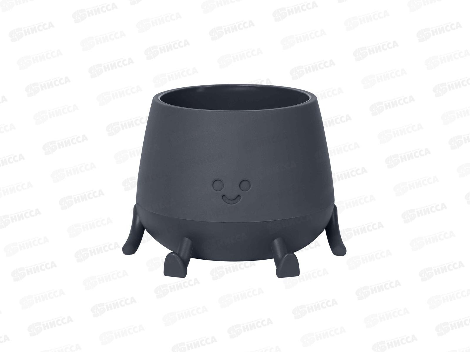 Кашпо &quotМистер Грин&quot 0,6л Антрацит КШ-1843 *18