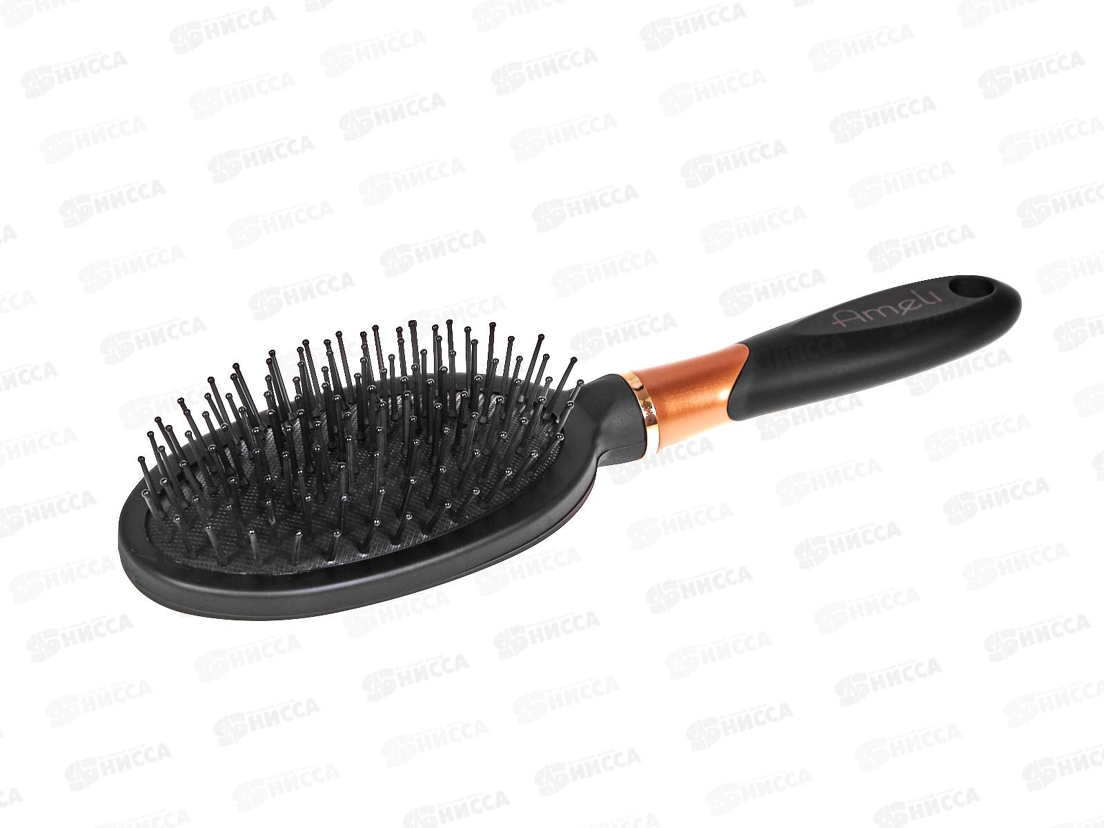 Ameli Расческа Массажная черный с золотым