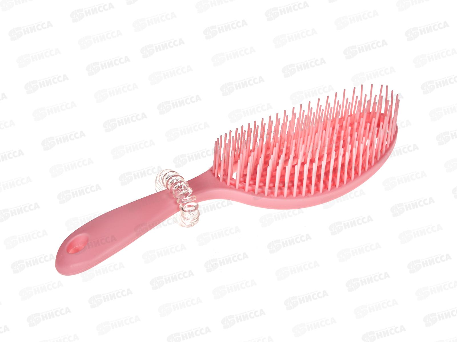 Ameli Расческа Вент Гнущ с ручкой роз+резинк