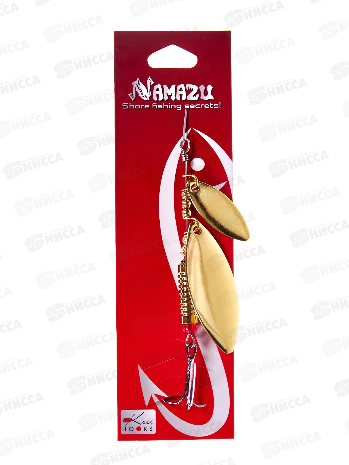 Блесна вращ. Namazu Ahimonda, вес 16г, цвет 02 (латунь) N-AH16-02