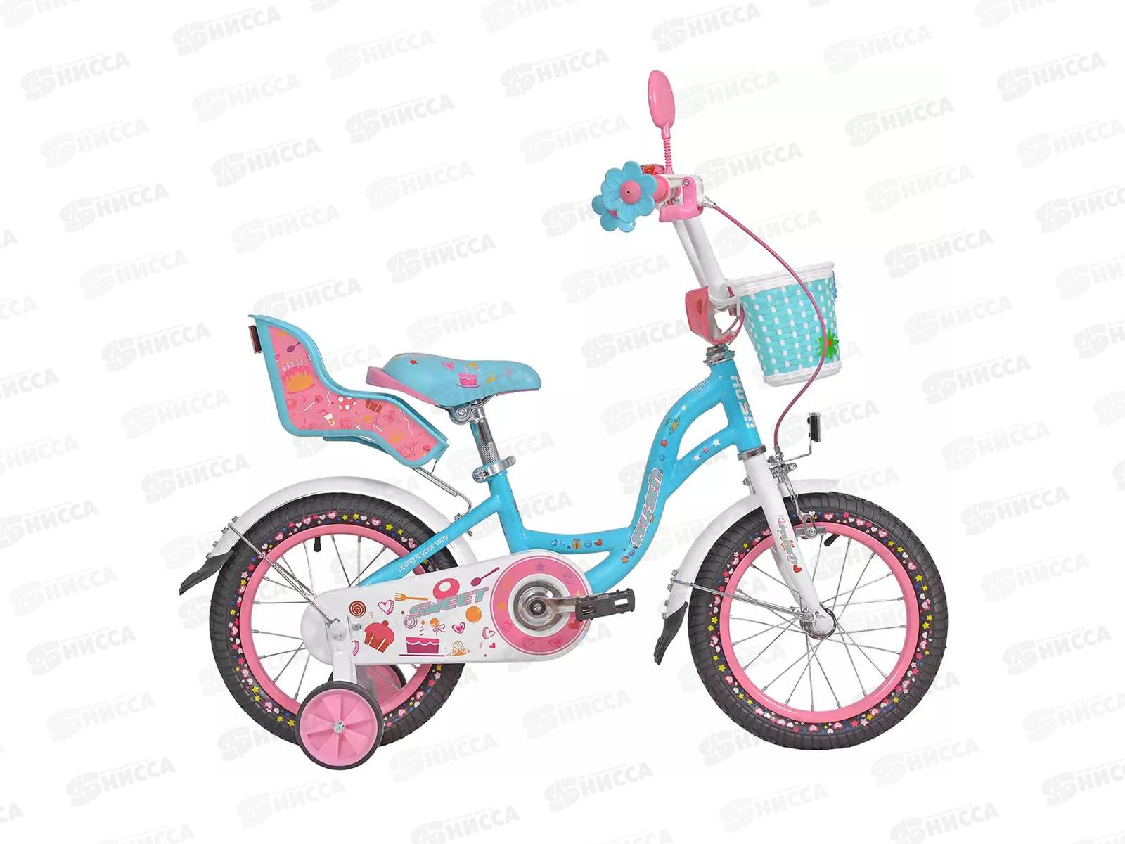 Велосипед 14&quot RUSH HOUR SWEET бирюзовый, 283874