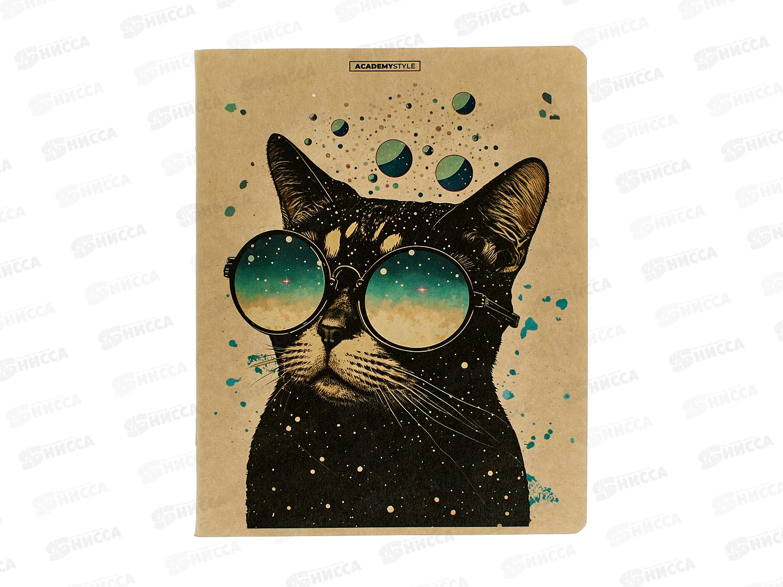 Тетрадь 48л кл. АКАД Коты в очках EAC-14112/5 *20/60