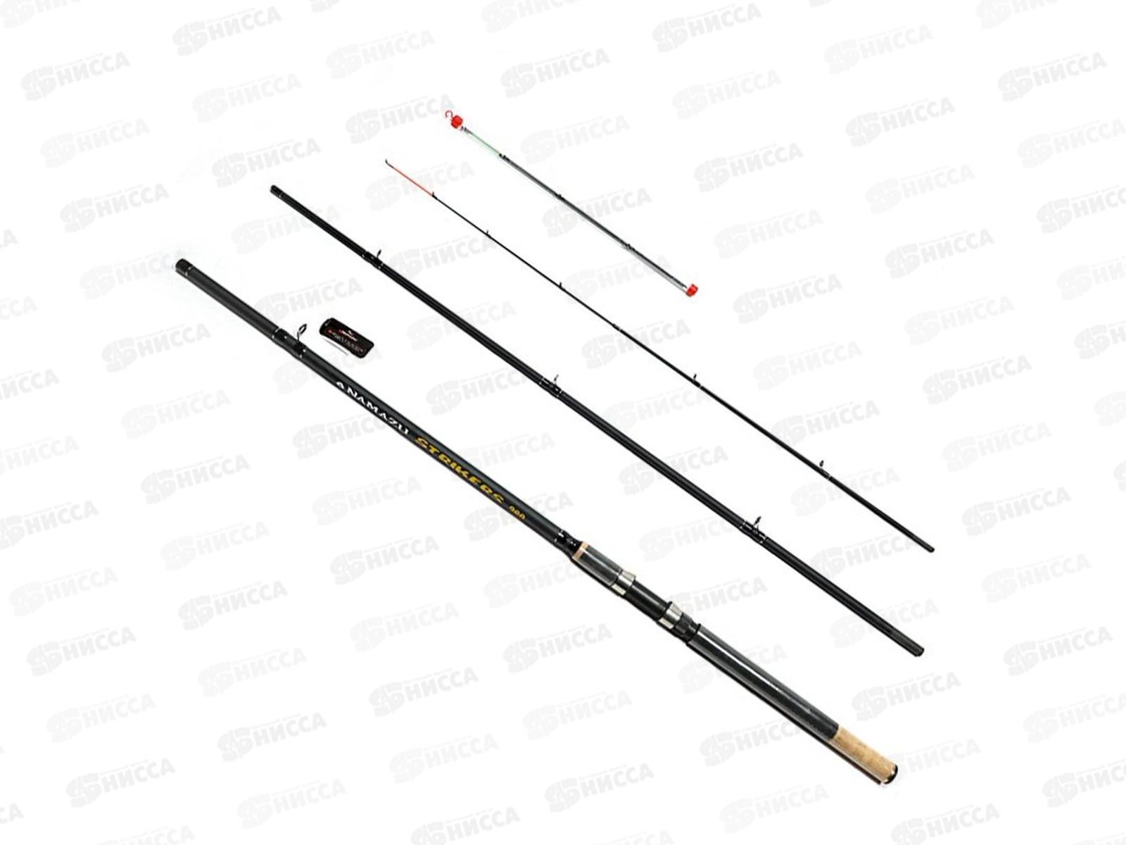 Удилище фидерное штекерное композитное Namazu STRIKERS, 3,6м, тест до 150гр, 36150