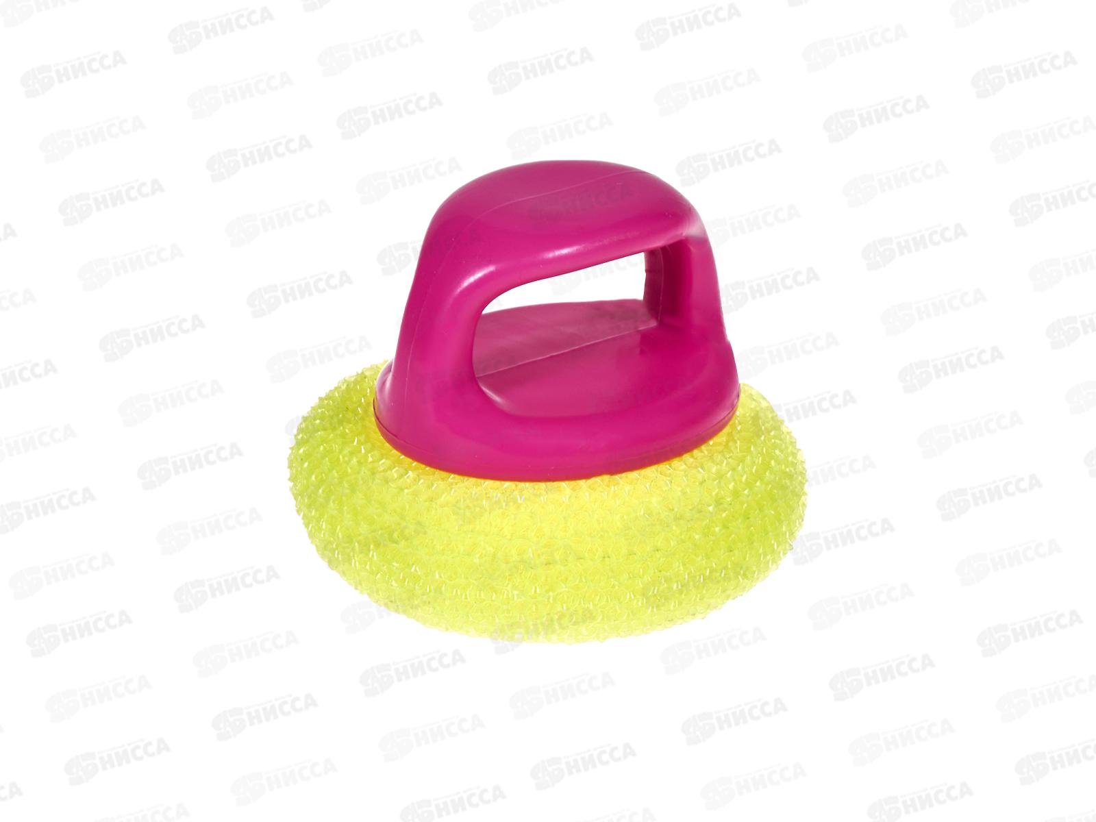 Губка д/посуды с ручкой 597-021 *12/120