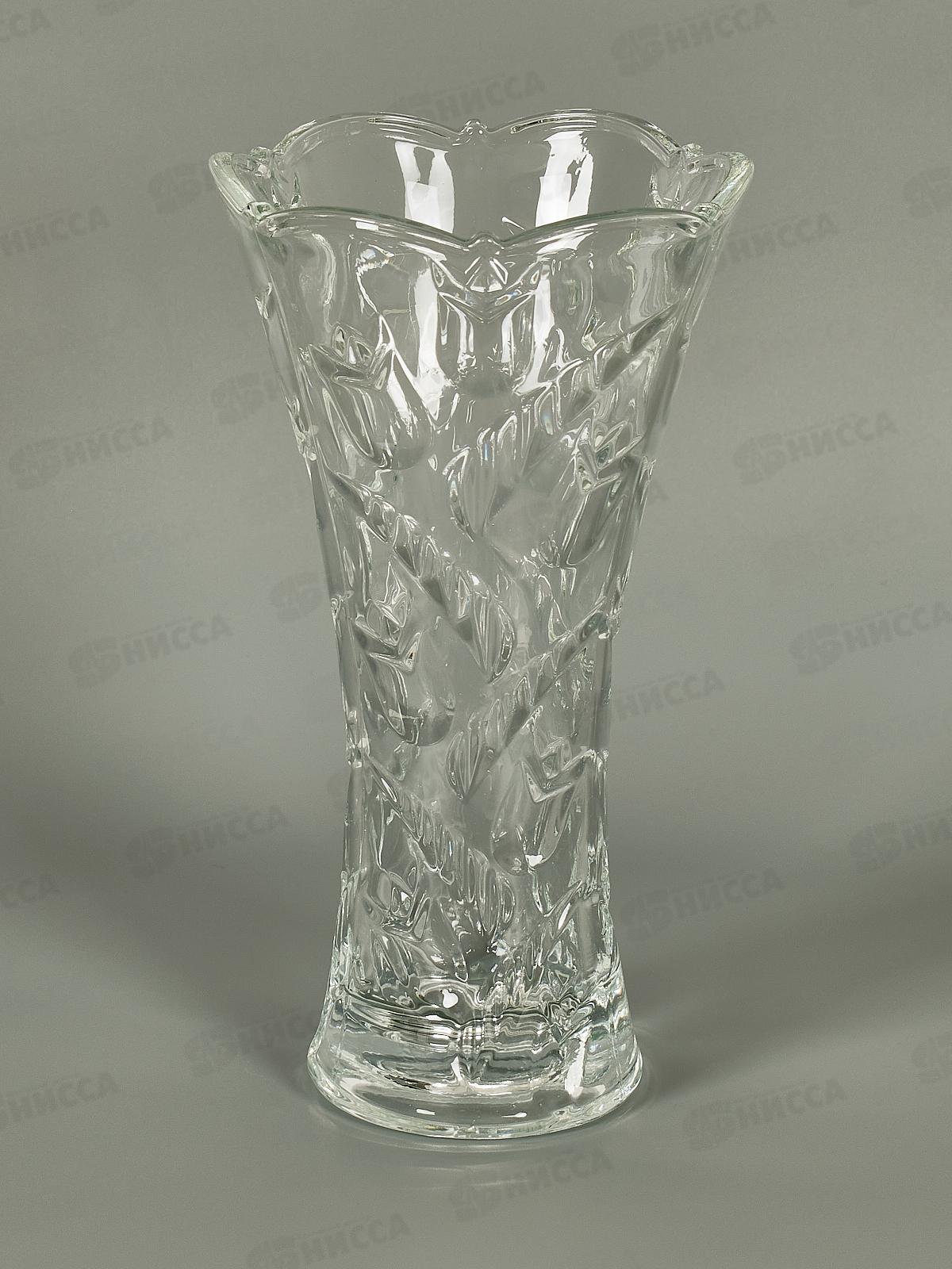 Ваза стеклянная 23*12,5см стекло в упаковке 425-280 *1/12