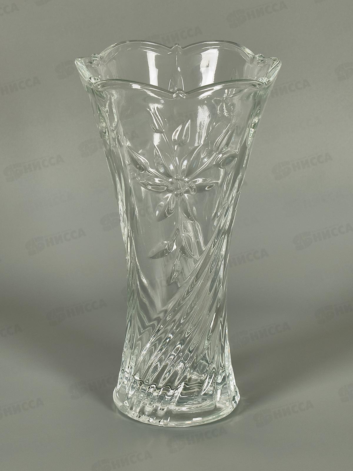 Ваза стеклянная 23*12,5см стекло в упаковке 425-23 *1/12