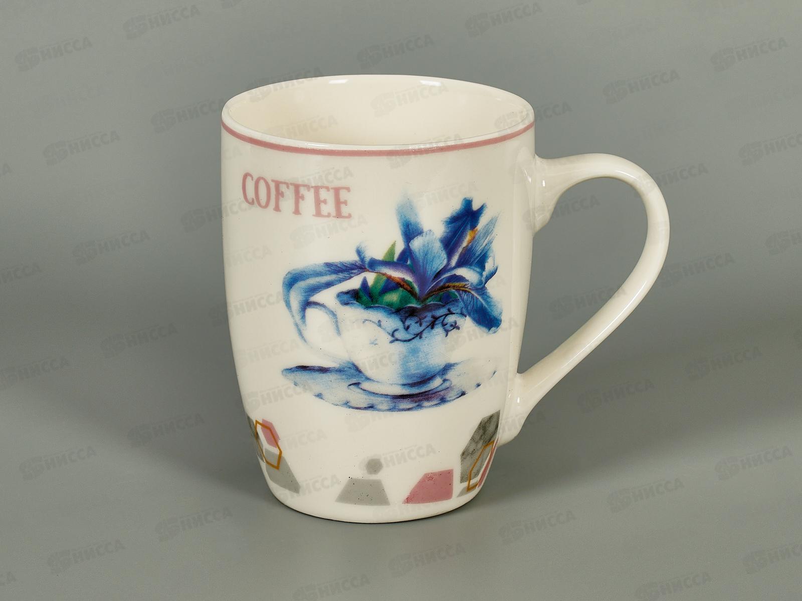 Кружка 350мл Цветы и кофе 425-320 *6/72