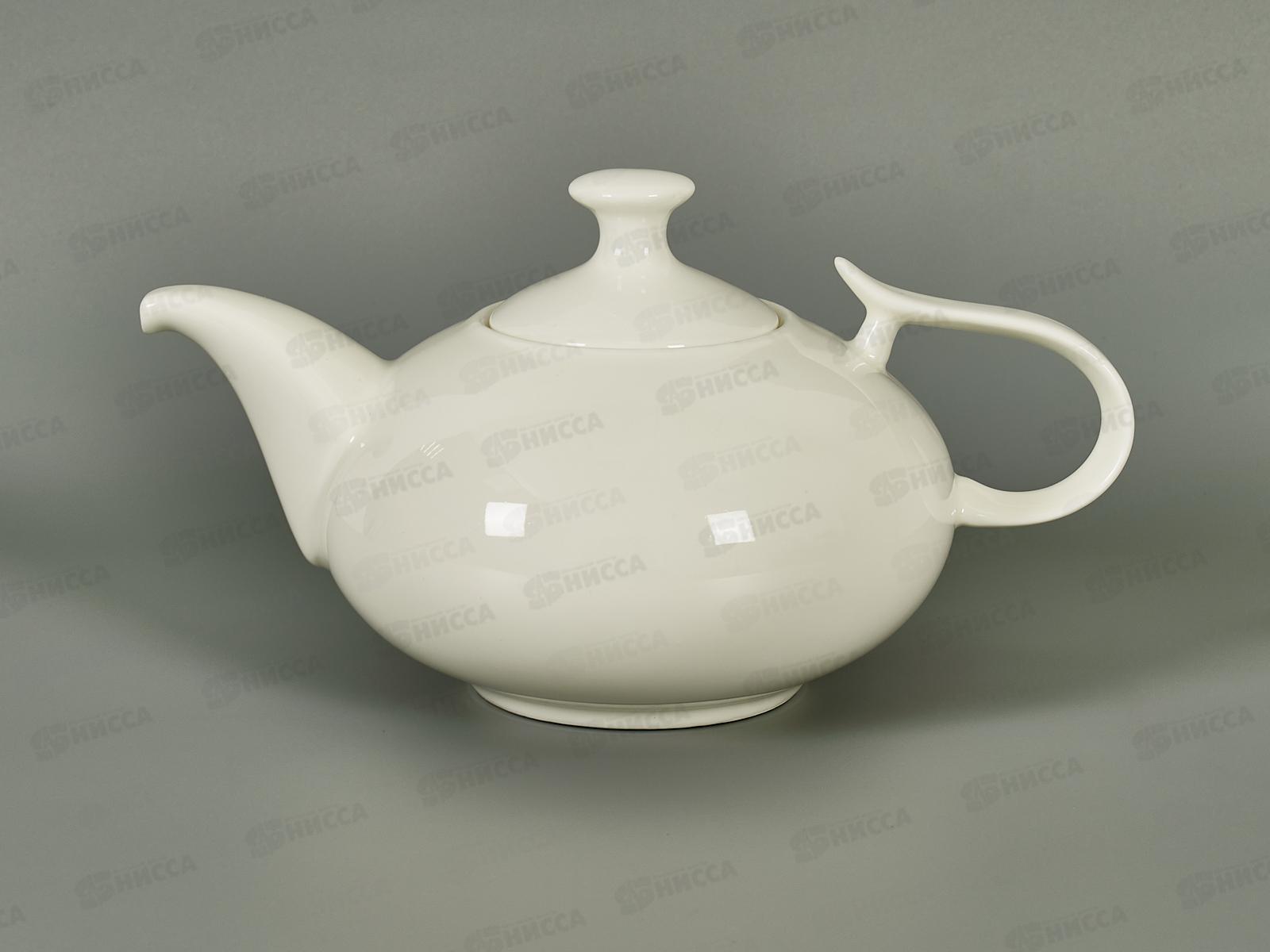 Чайник заварочный 1300мл фарфор Белье тс0718-10 *1/18