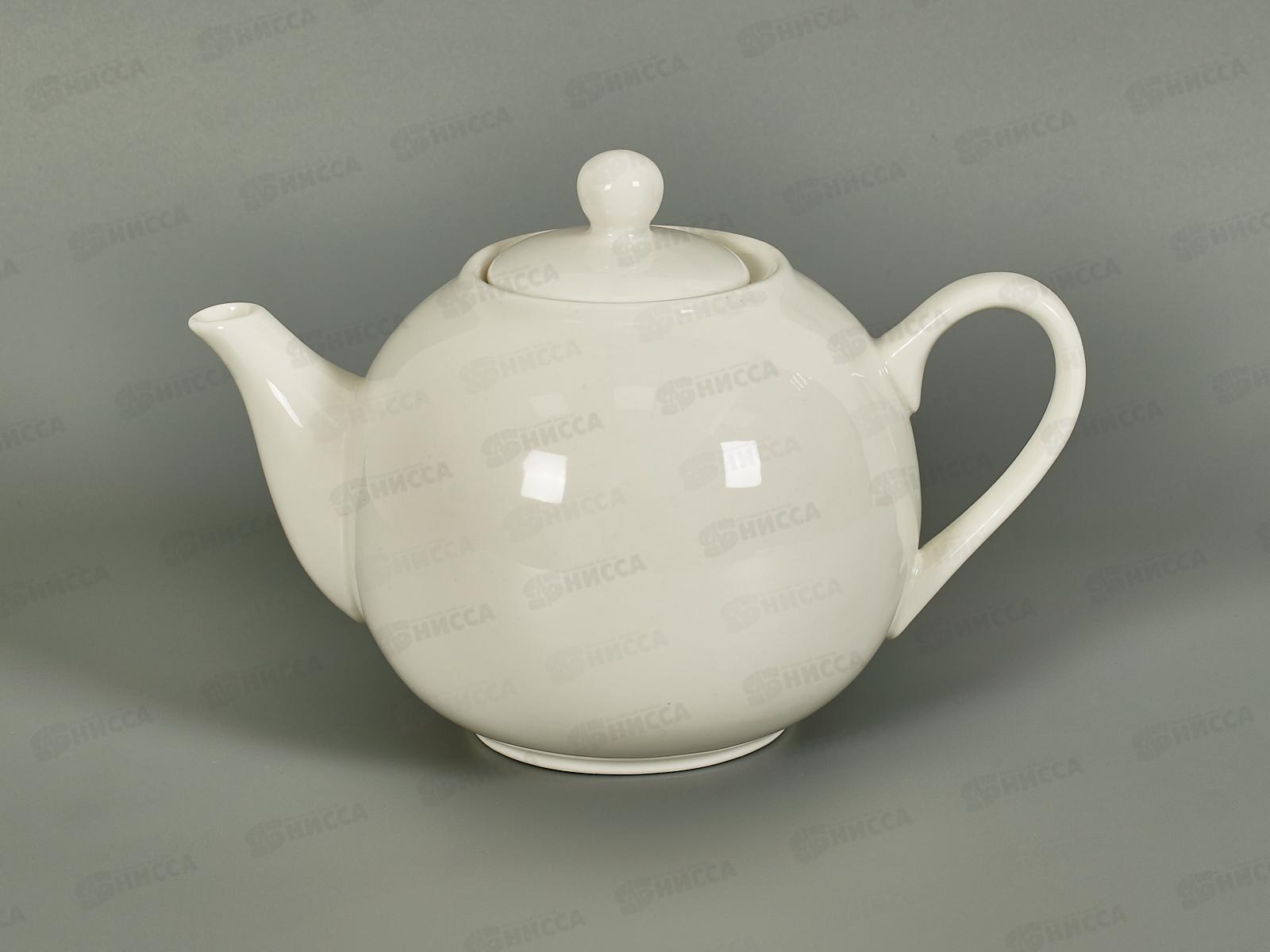 Чайник заварочный 1200мл фарфор Белье тс0718-20 *1/24