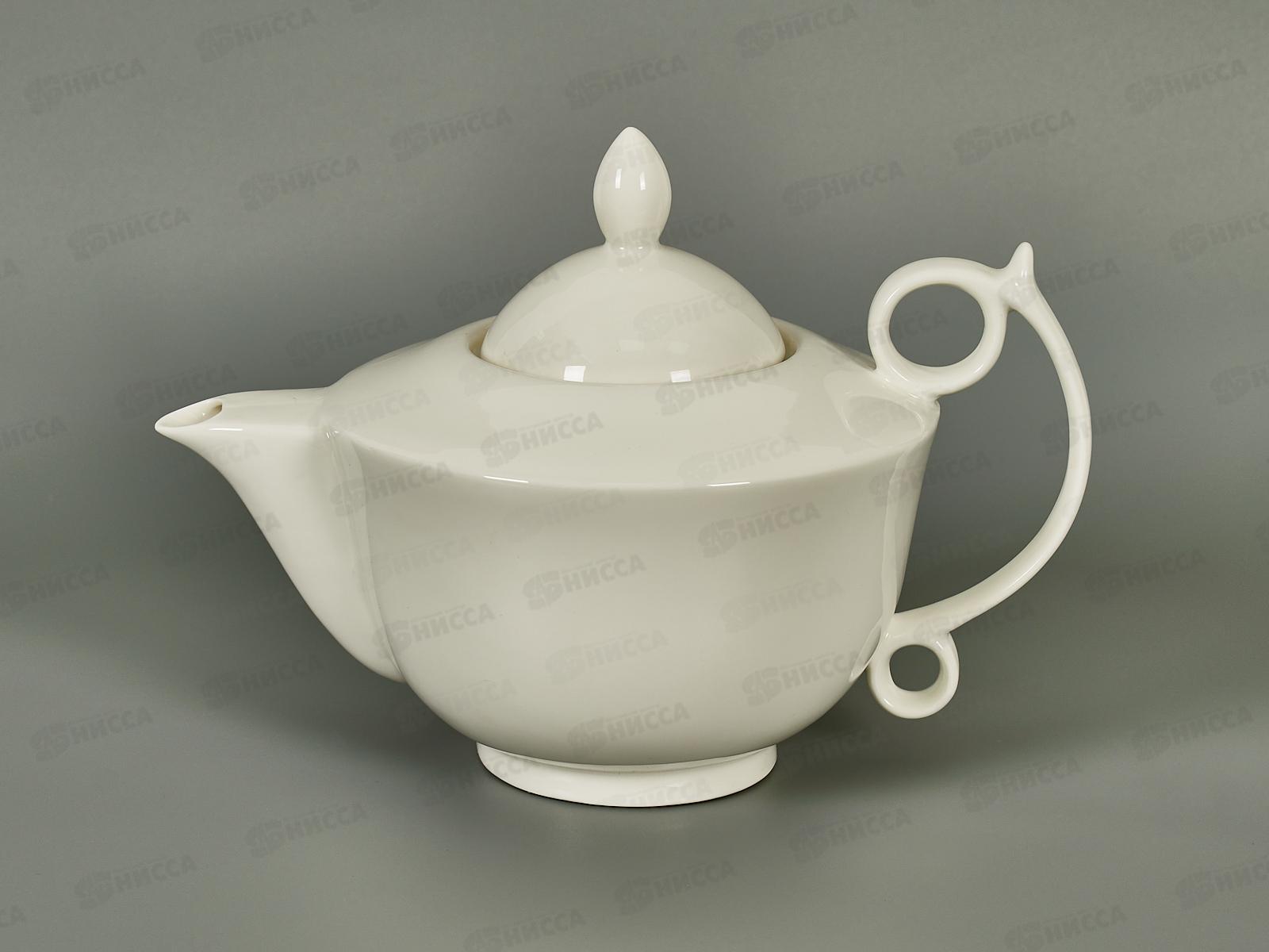 Чайник заварочный 1200мл фарфор Белье тс0718-23 *1/24