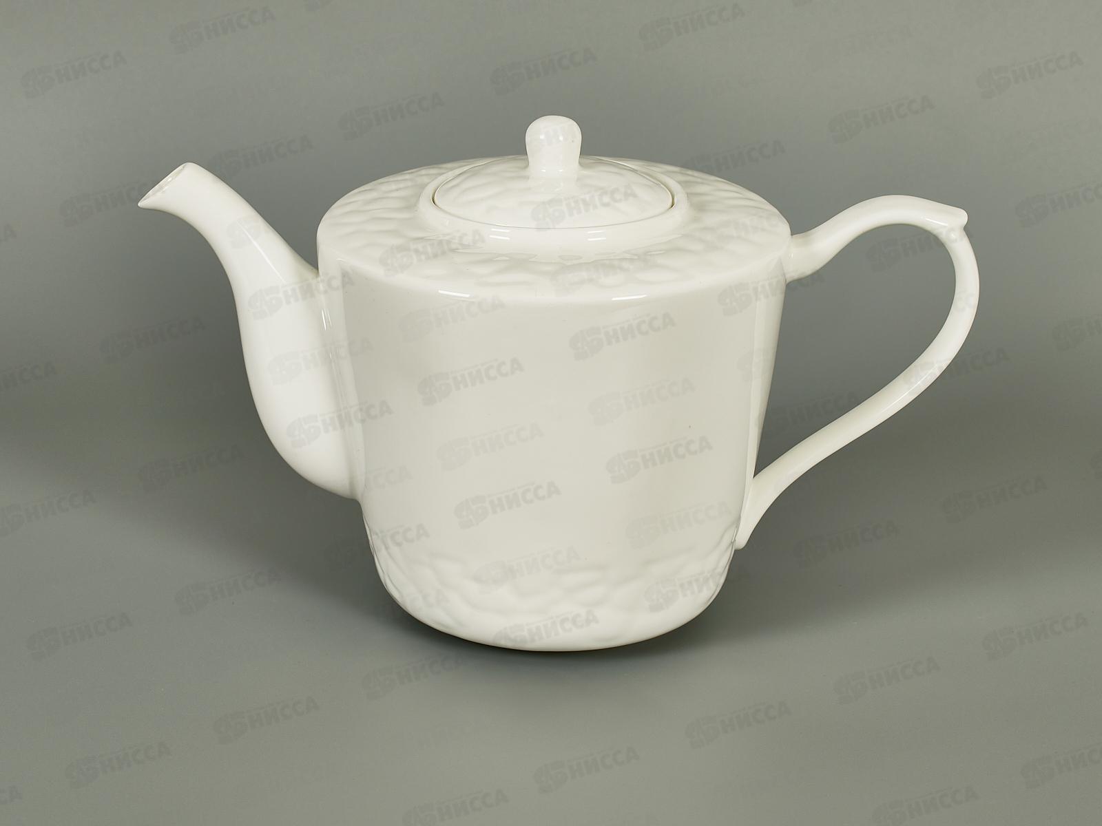 Чайник заварочный 1000мл фарфор Белье тс0718-82 *1/24