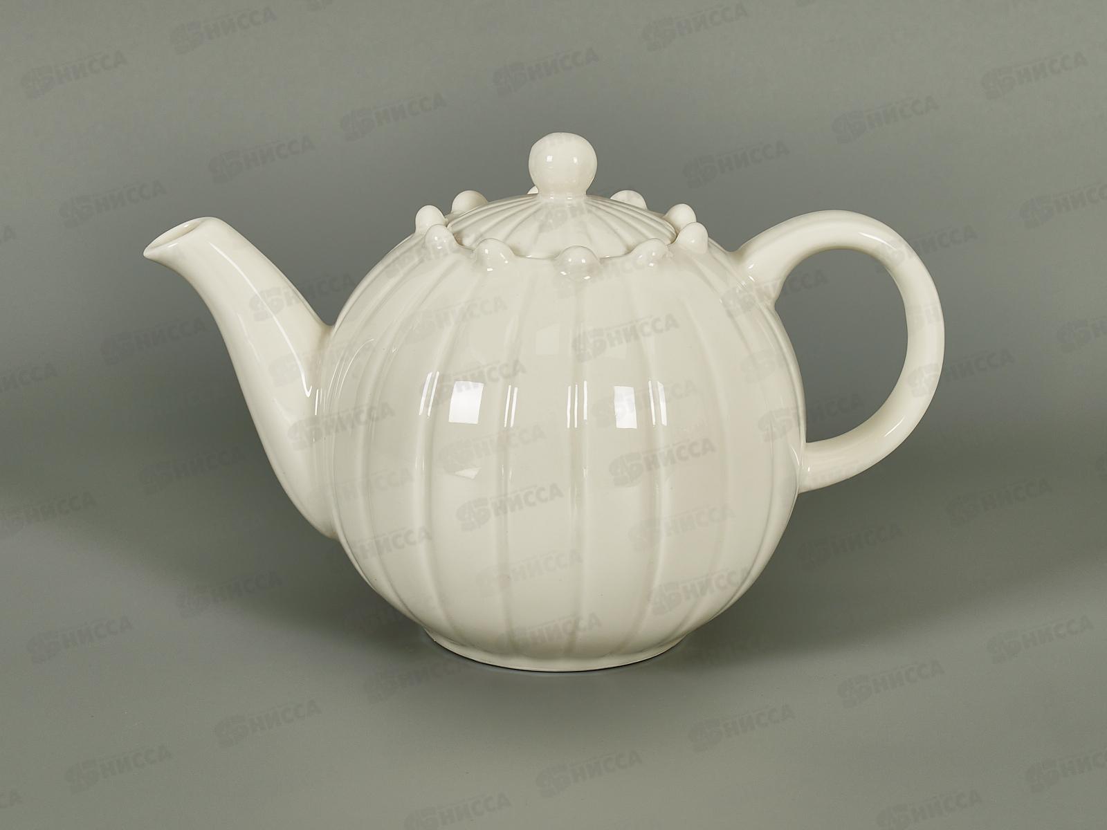 Чайник заварочный 800мл фарфор Белье тс0718-113 *1/36