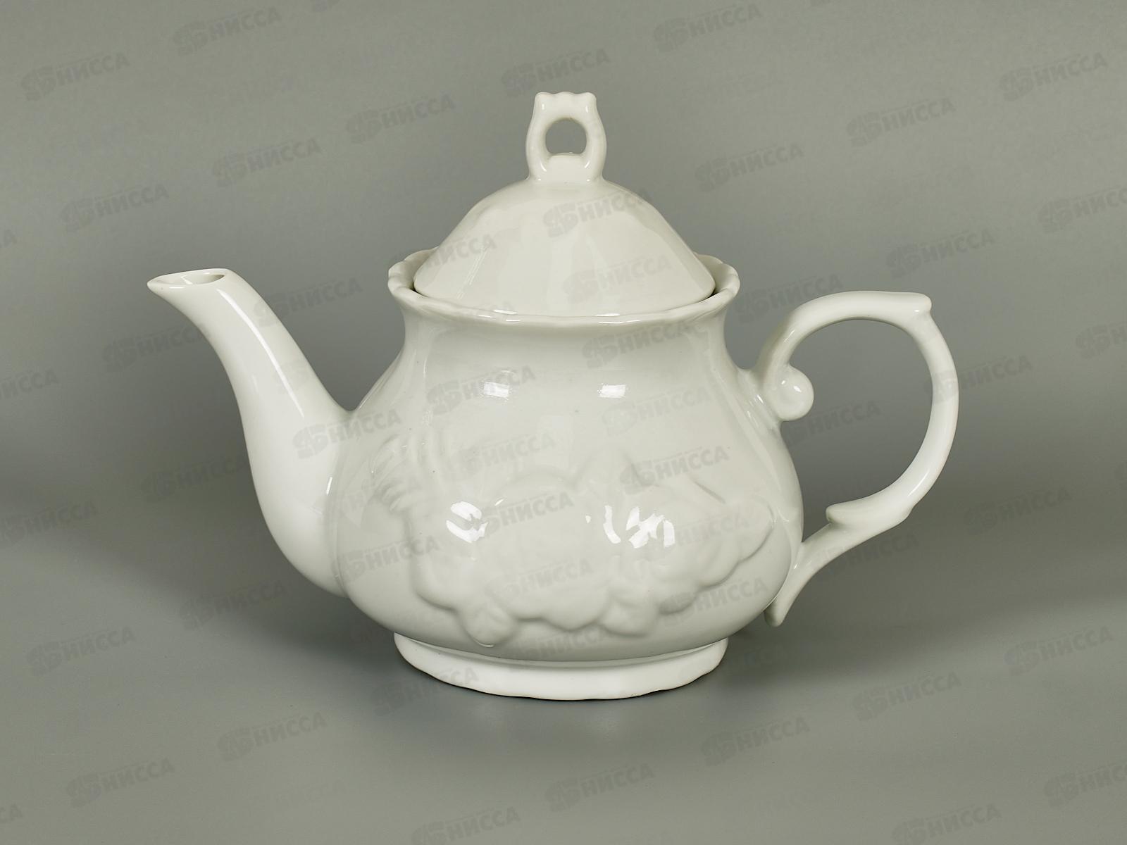 Чайник заварочный 1000мл фарфор Узор тс0718-138 *1/24