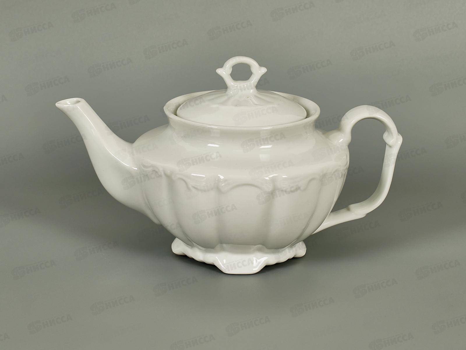 Чайник заварочный 800мл фарфор Белье тс0718-146 *1/36