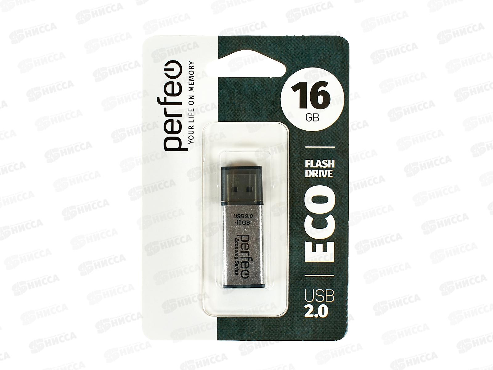 Флеш-карта Perfeo USB 16GB Е03 Silver economy series
